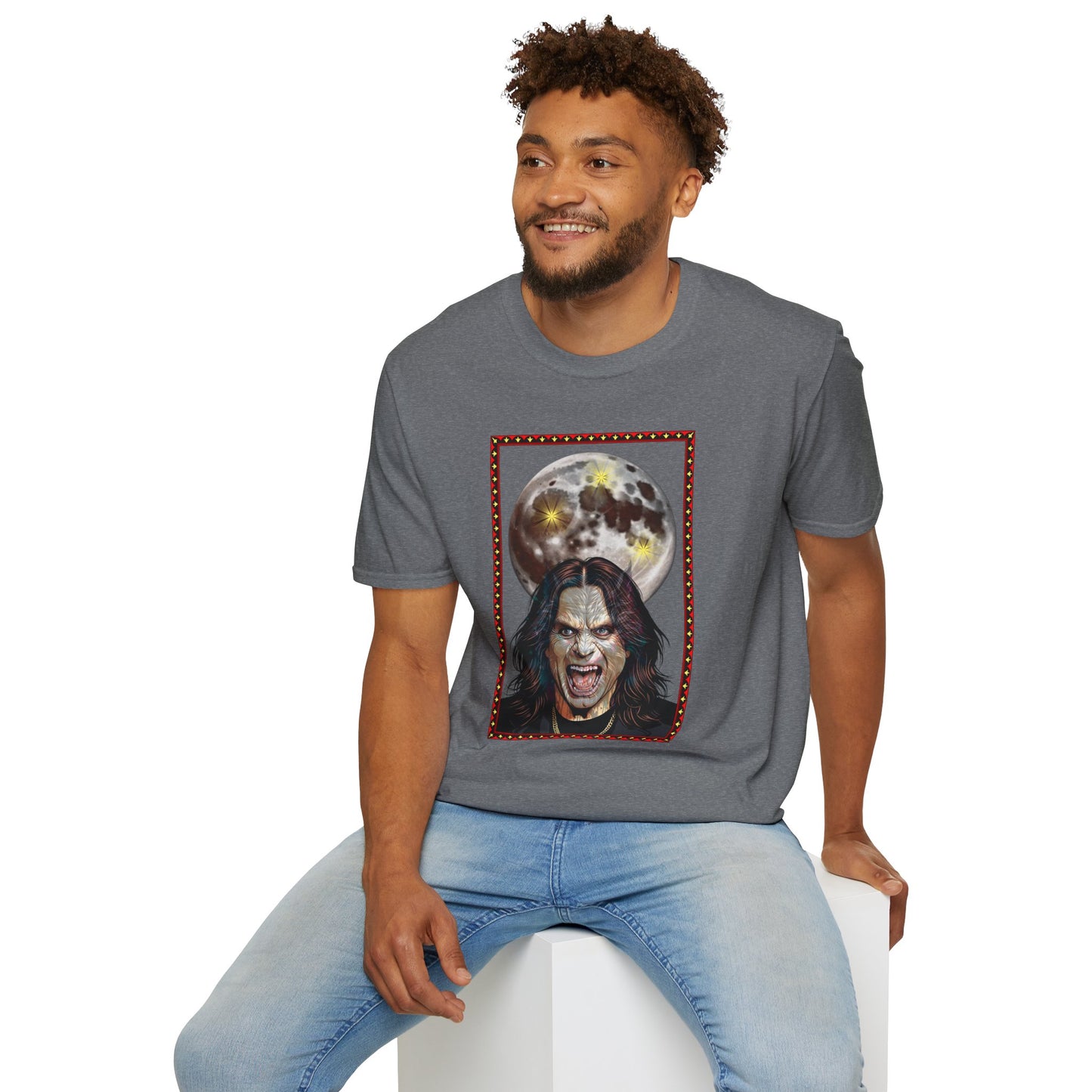 Ozzy Bark At The Moon Unisex T-Shirt - Werewolf Design