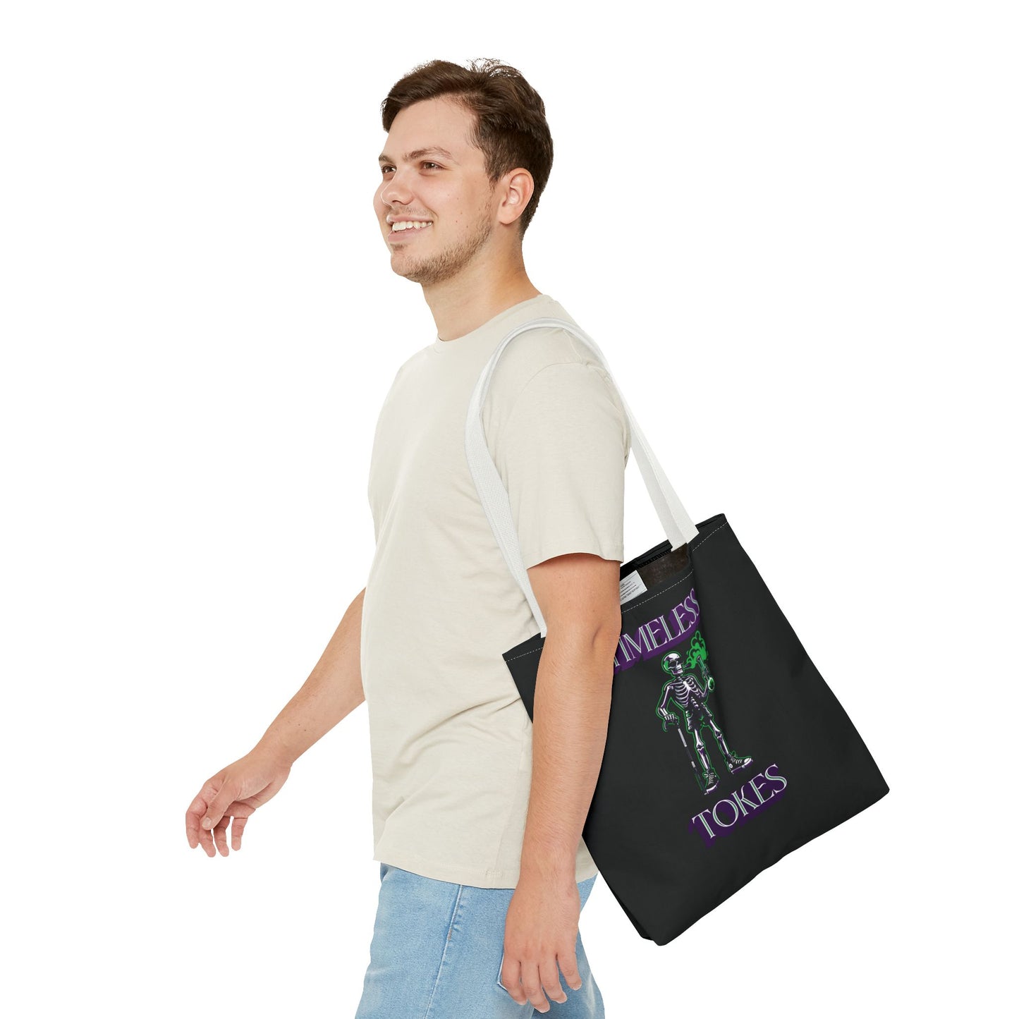 Tote Bag - Timeless Tokes Skeleton Weed Lover Design