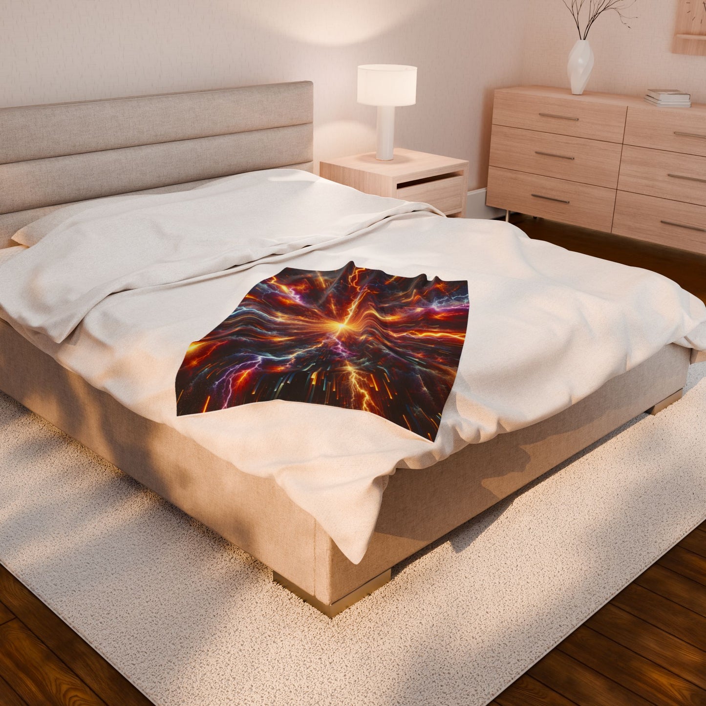 Plush Blanket - Lightning Thunderstorm Positive Energy