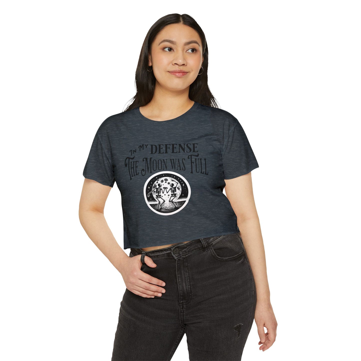 Women's Festival Crop Top - "In My Defense The Moon Was Full"
