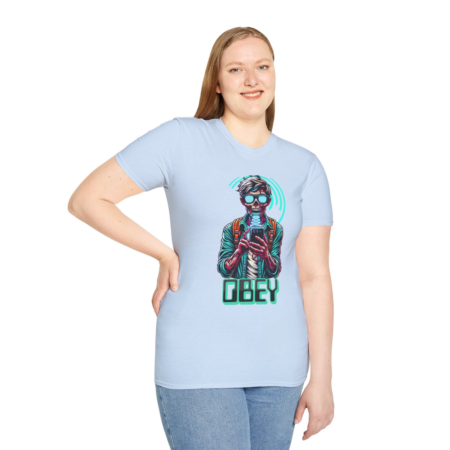 Brain Washing "Obey" Cell Phone Design - Unisex T-Shirt