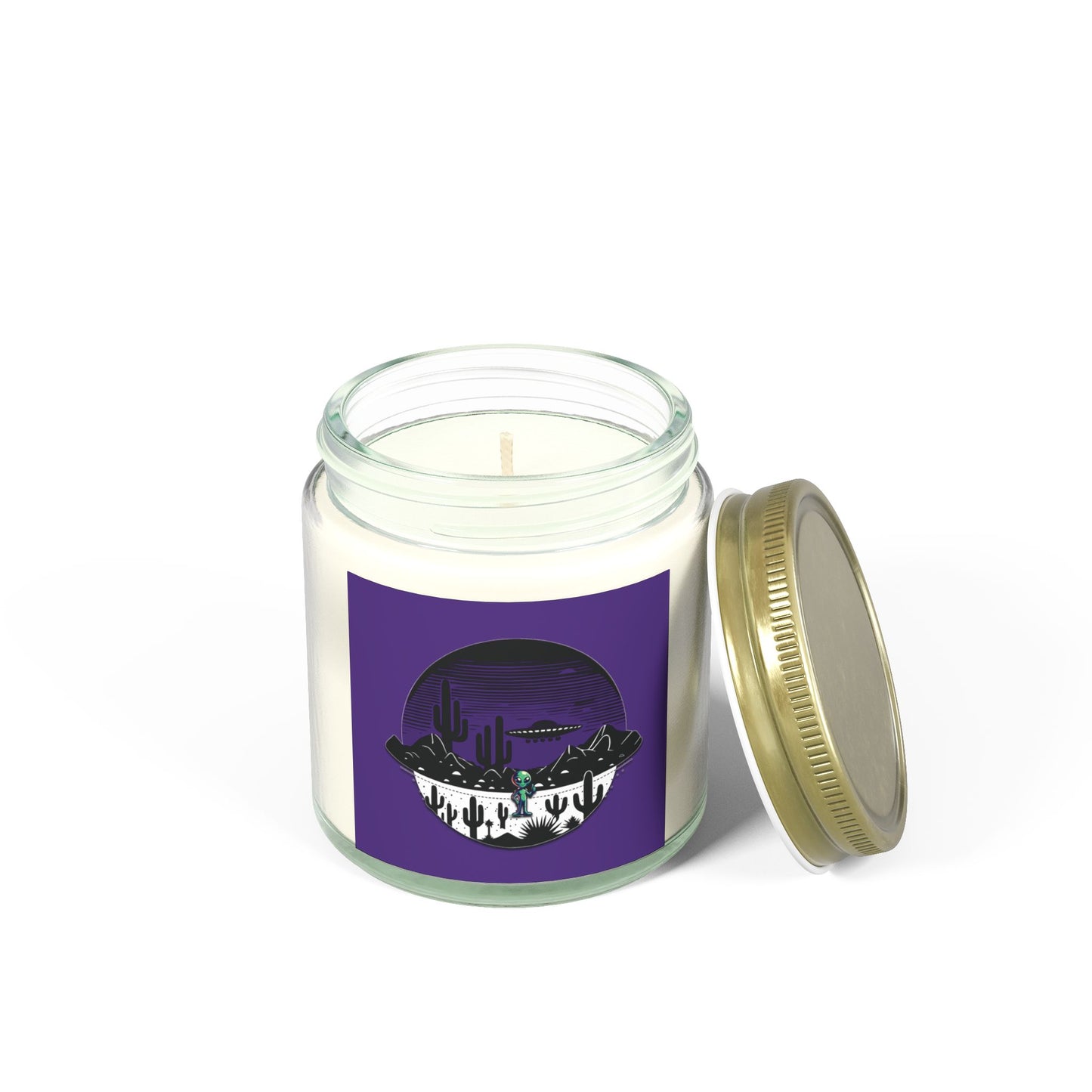 Scented Candle - Alien UFO Peace Sign (4oz, 9oz)