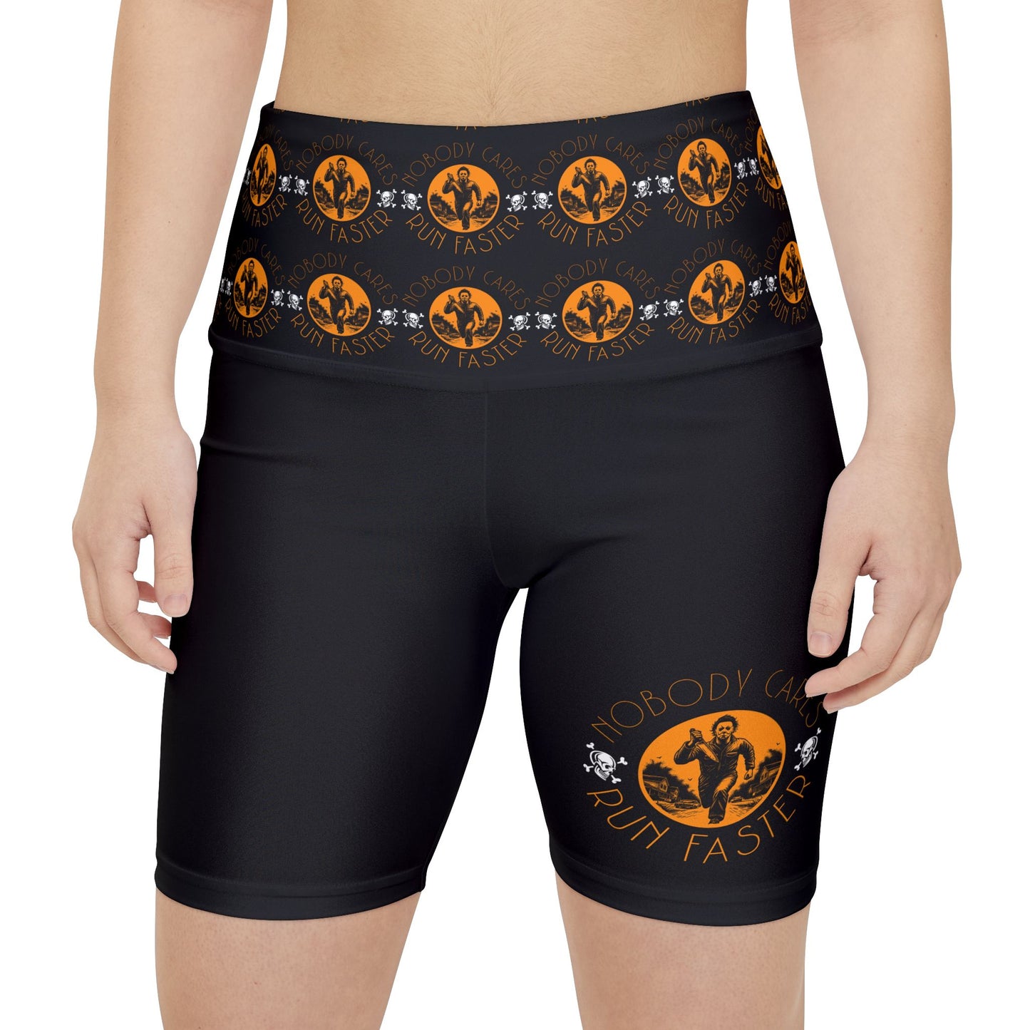 Workout Shorts - Nobody Cares Run Faster, Michael Myers