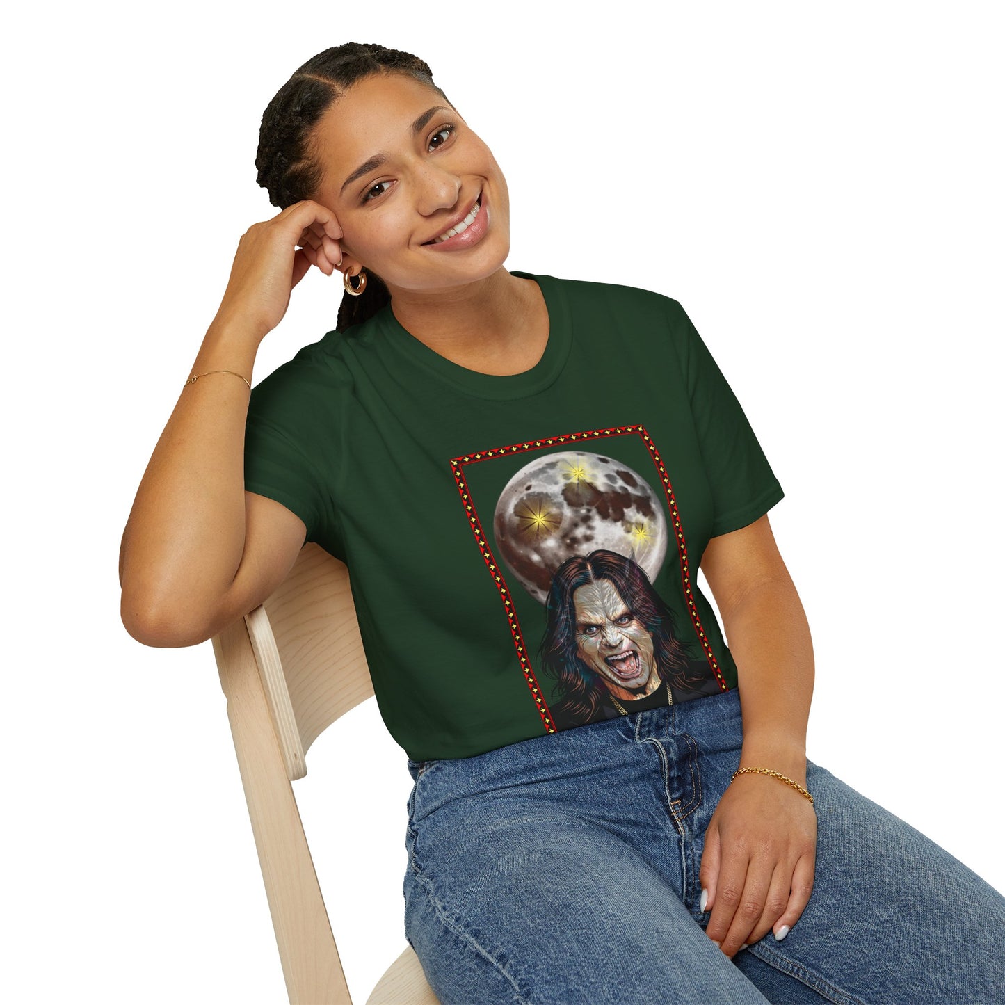 Ozzy Bark At The Moon Unisex T-Shirt - Werewolf Design