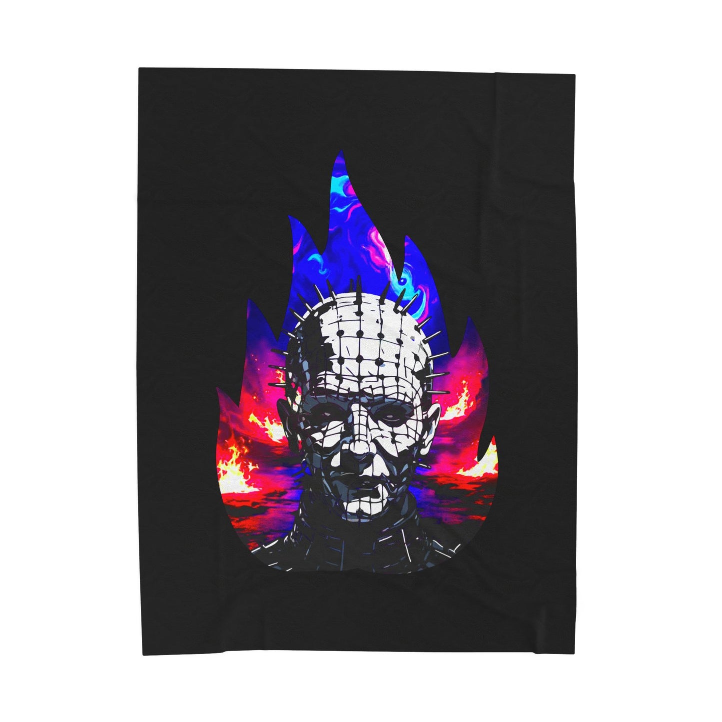 Throw Plush Blanket - Welcome To Hell Pinhead 80's Horror Fun