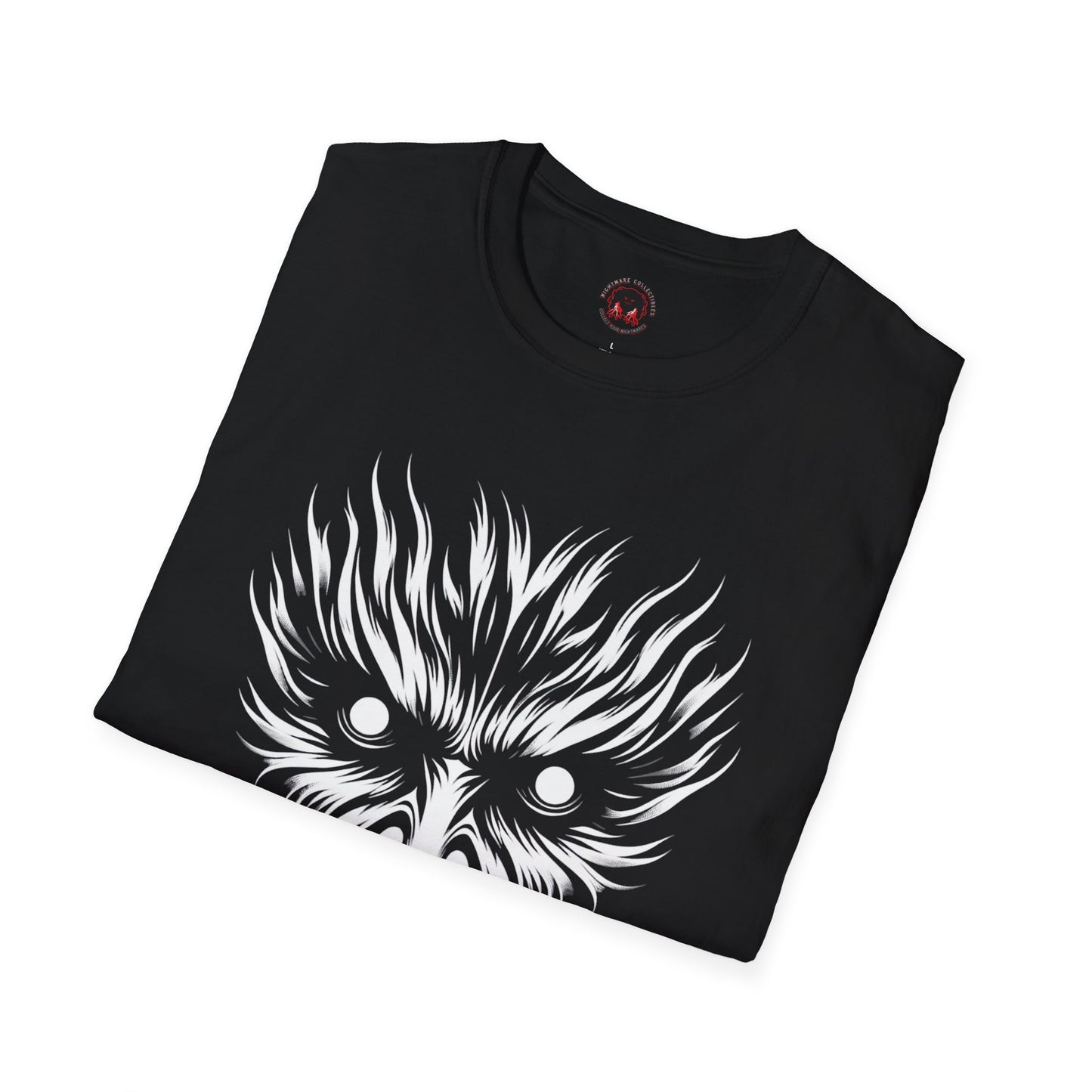 Shadow Figure Unisex T-Shirt - Sinister Face Design