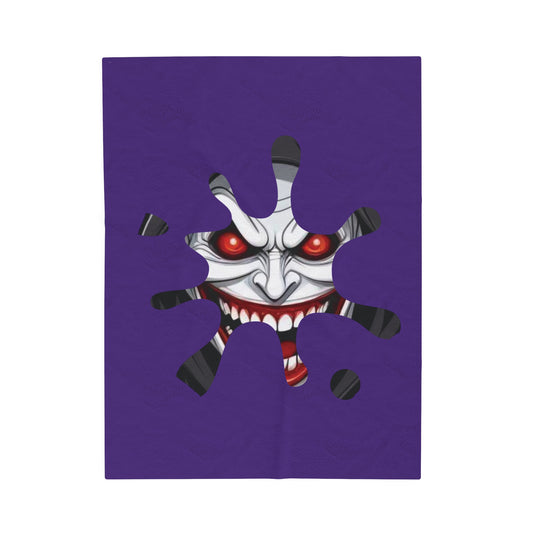 Plush Blanket - Joker Evil Smile Sinister Design