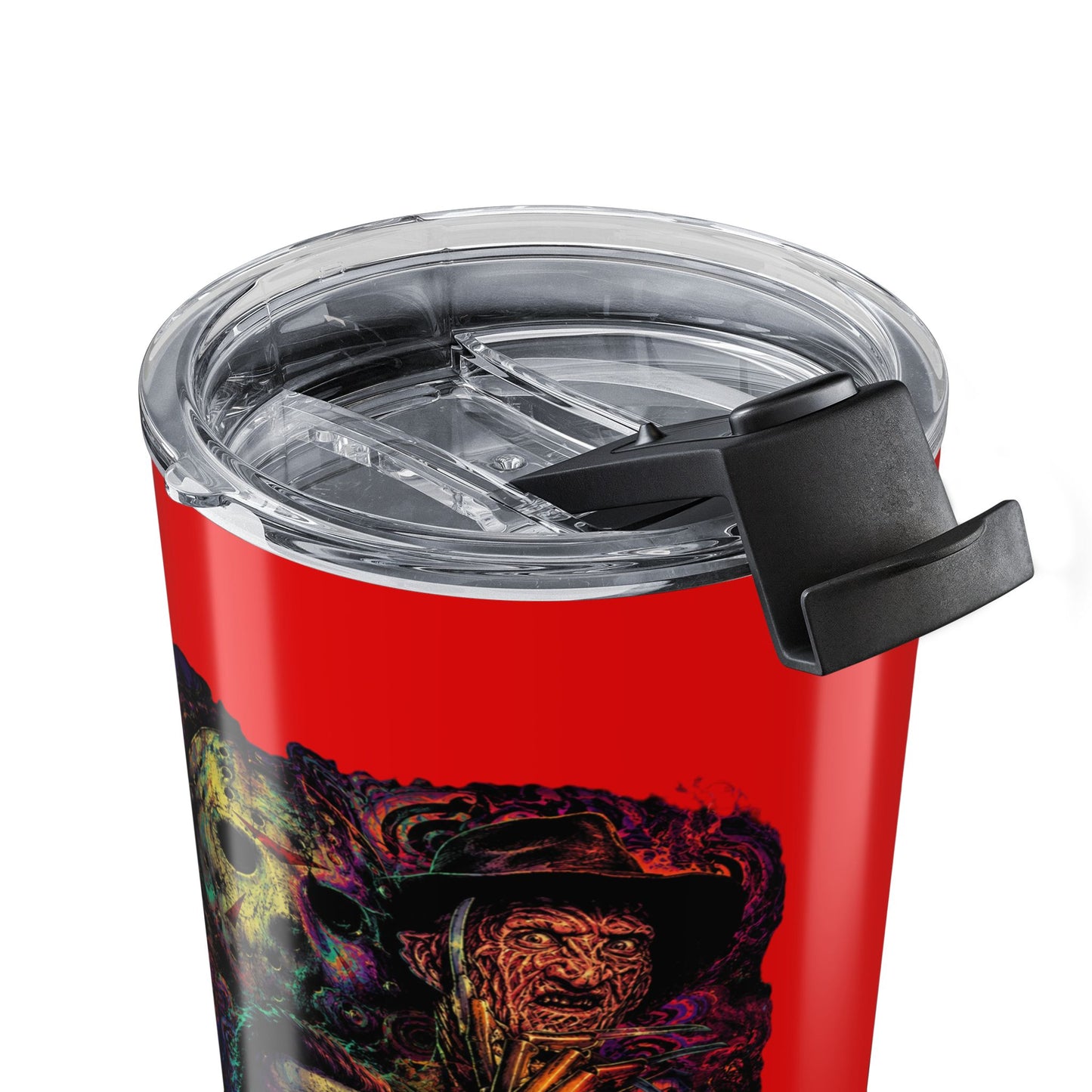 20oz Horror Icons Tumbler — Colorful Psychedelic Travel Mug