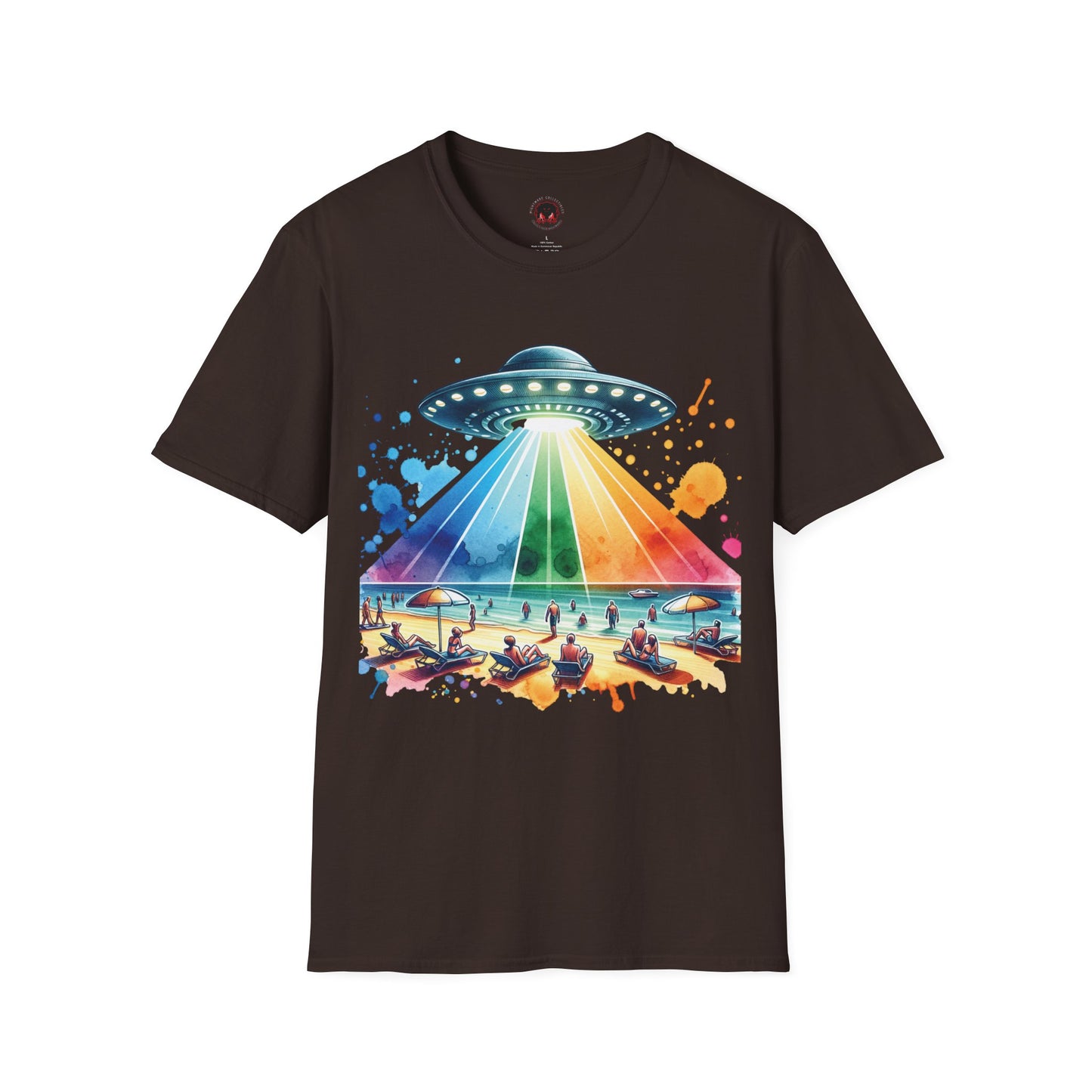 Summerween UFO Beach Day Unisex Soft style T-Shirt