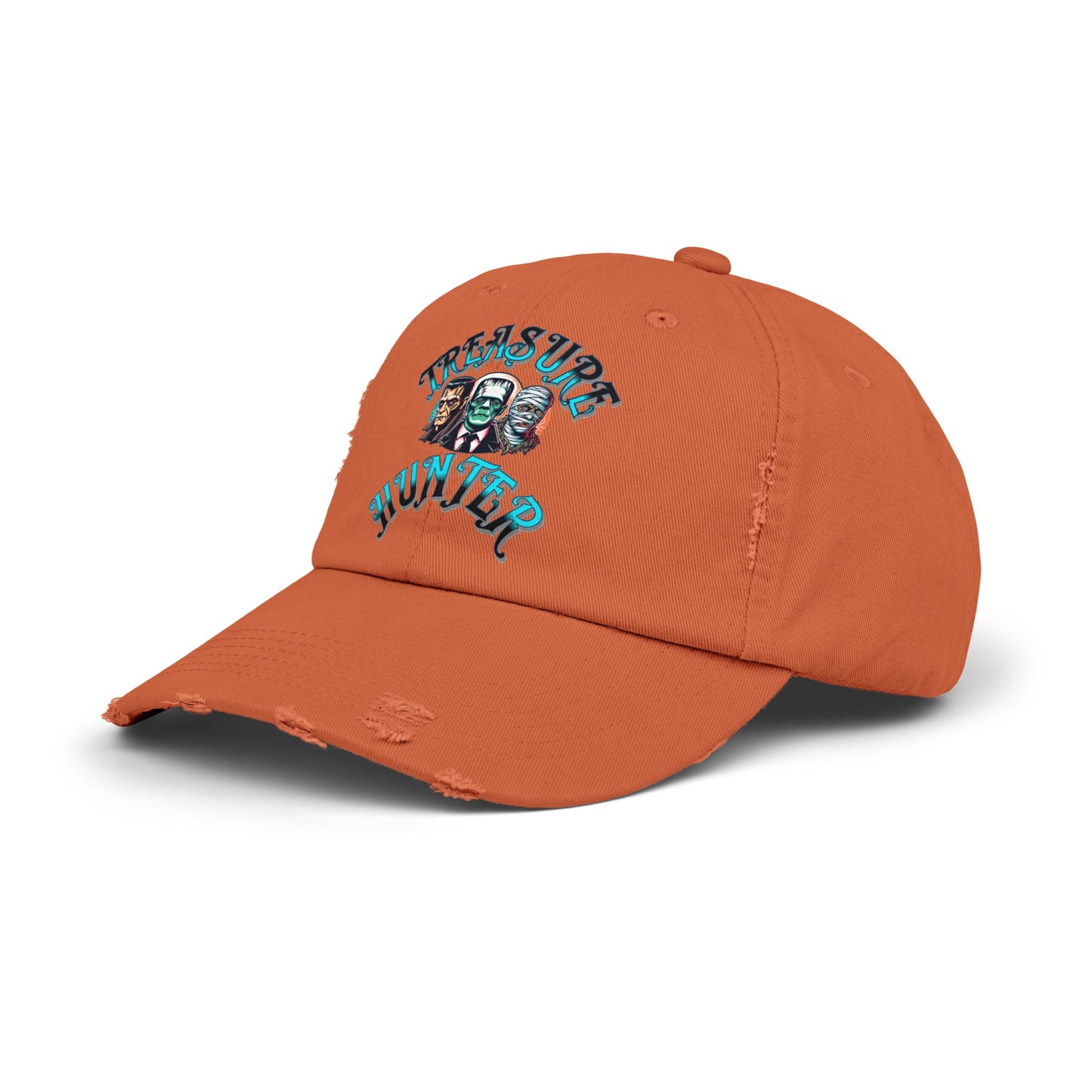 Treasure Hunter Monster Figure Collector Unisex Distressed Cap Horror Fun Hat Convention Toy Show