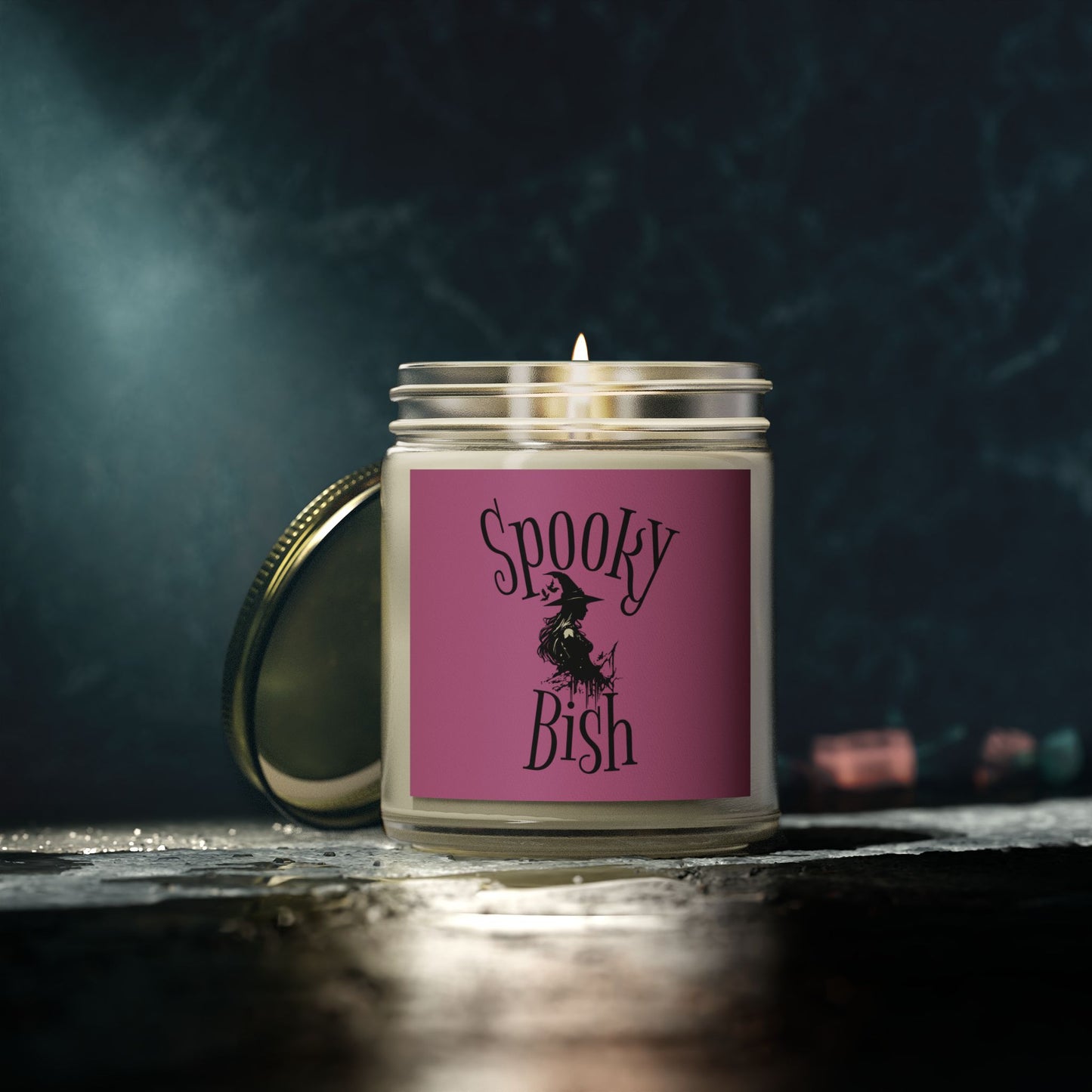 Scented Candle - Spooky Bish Witchy Design (4oz, 9oz)