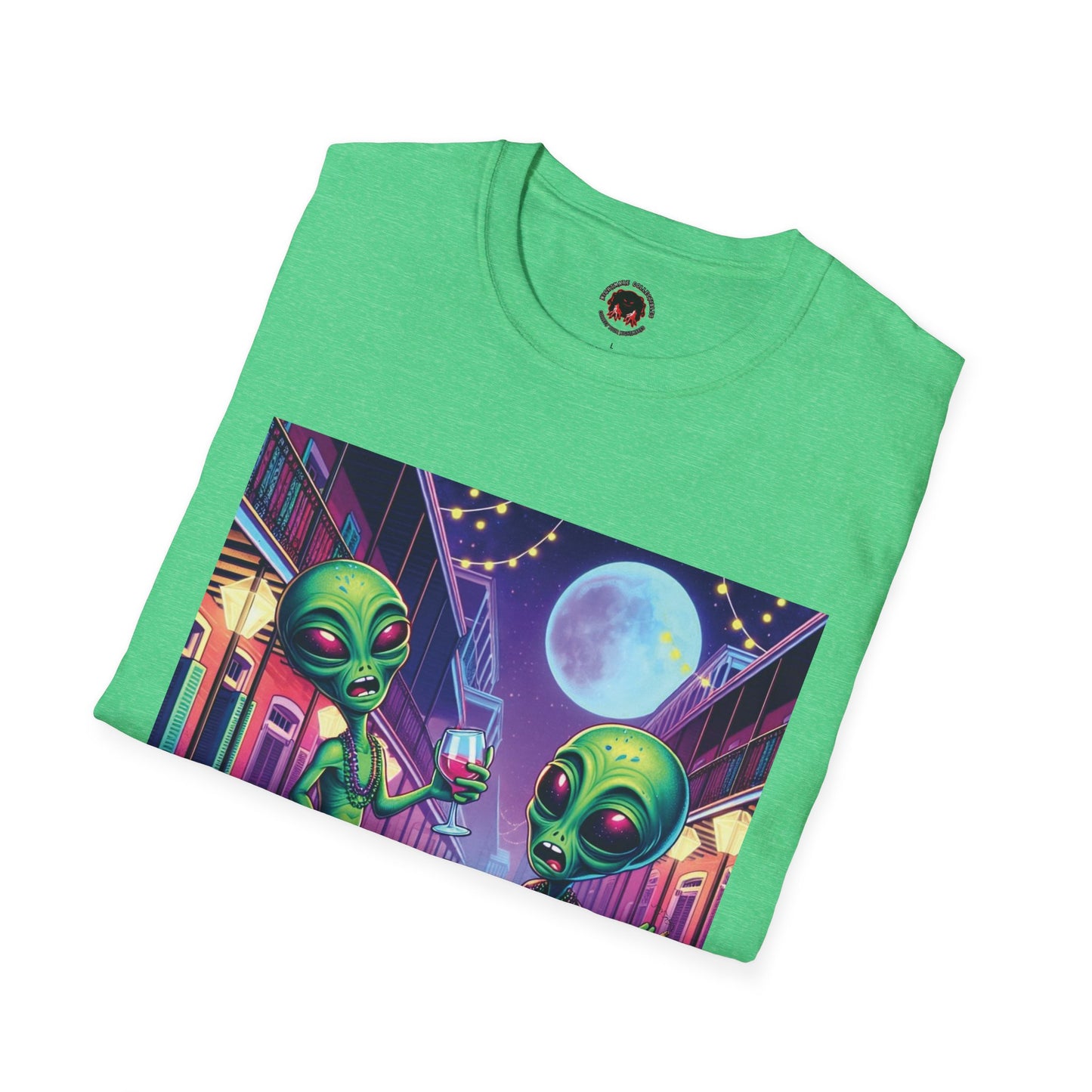 Alien Party Unisex T-Shirt - Party Like It's 2099 Design