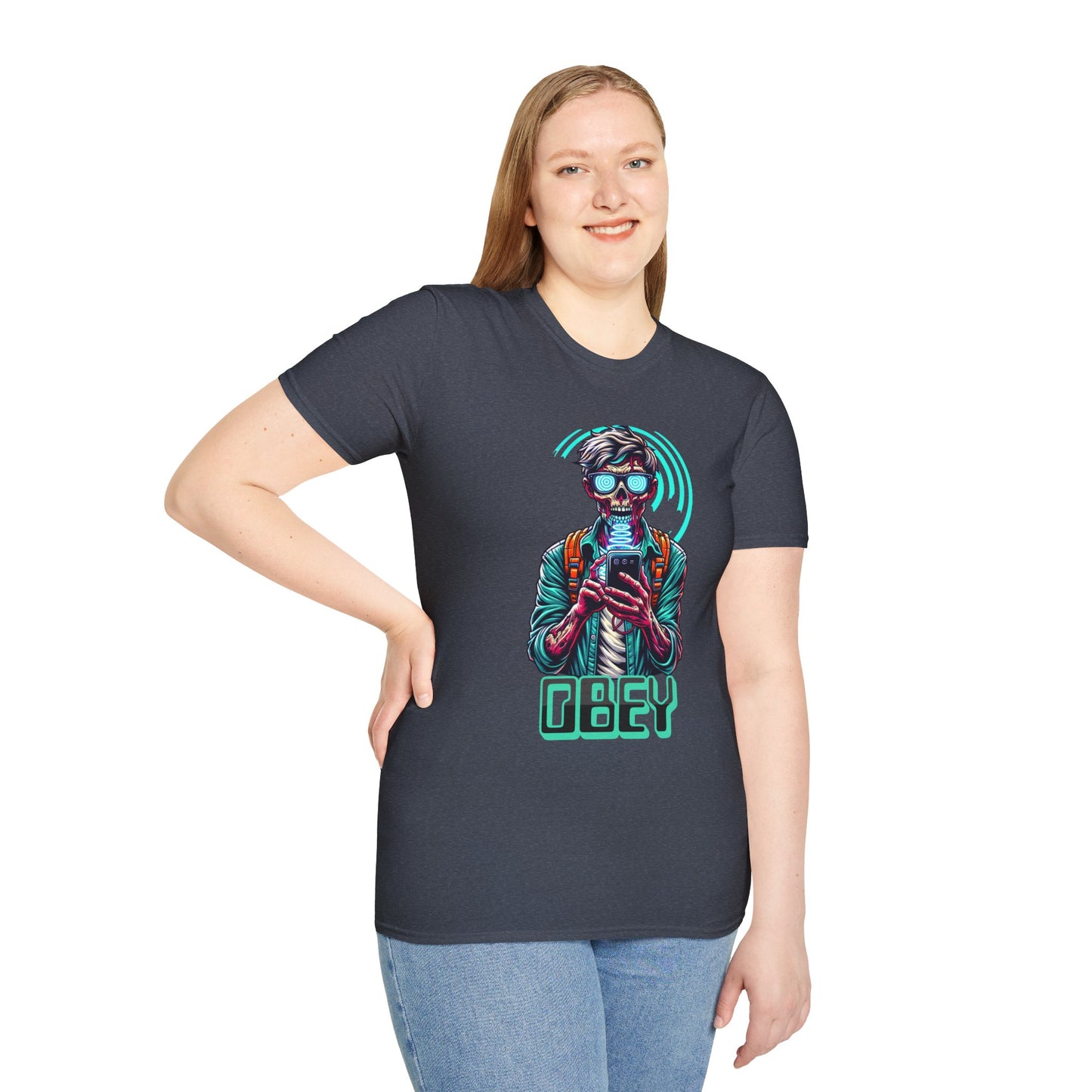 Brain Washing "Obey" Cell Phone Design - Unisex T-Shirt