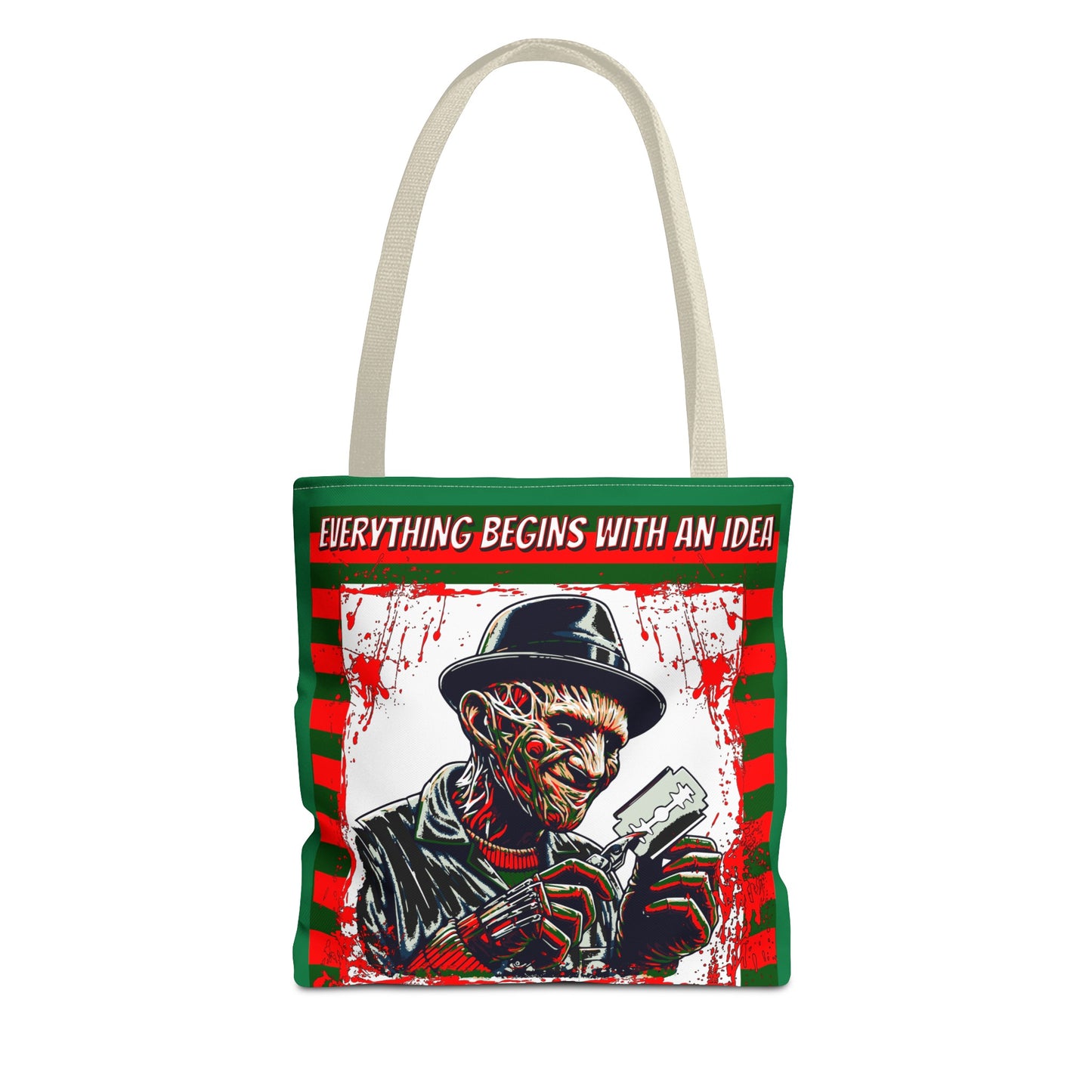 Horrorvational Everything Begins With An Idea Horror Inventor Tote Bag (AOP)
