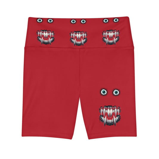 Eerie Eyes Monster Women's Workout Shorts (AOP)