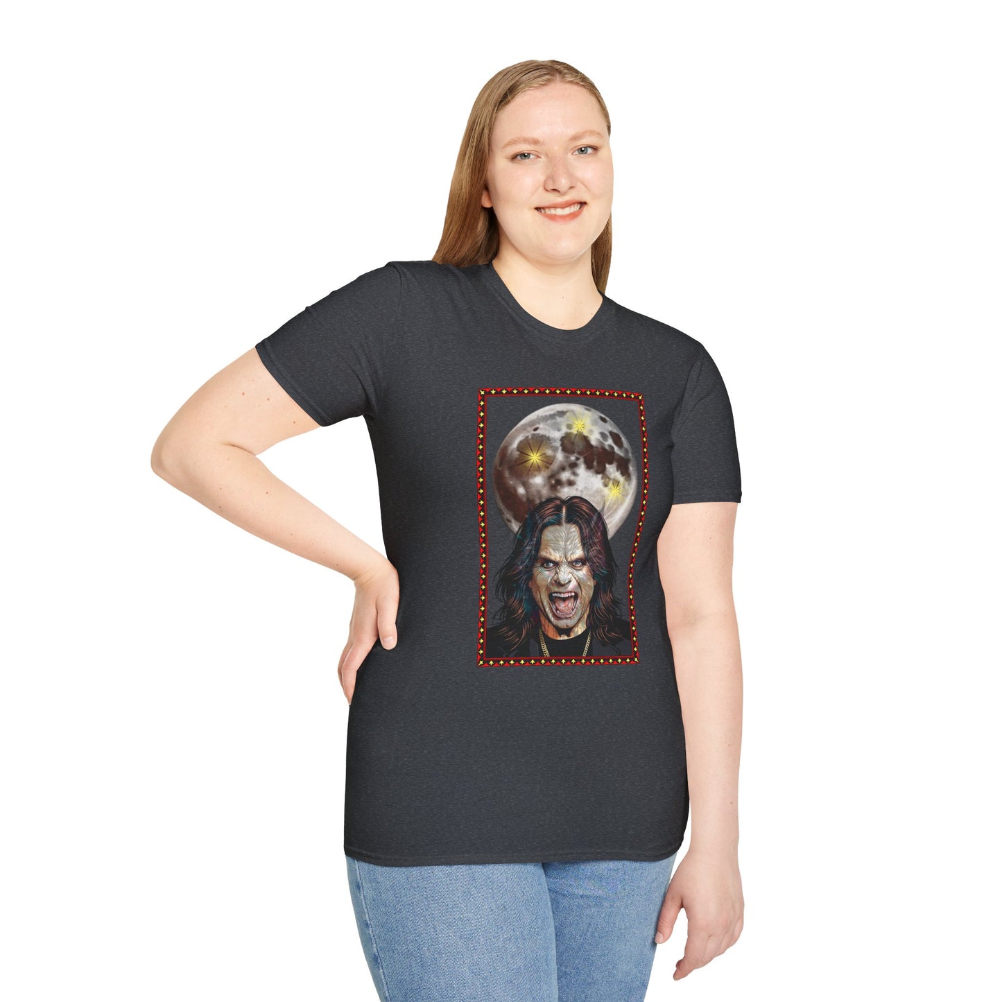 Ozzy Bark At The Moon Unisex T-Shirt - Werewolf Design