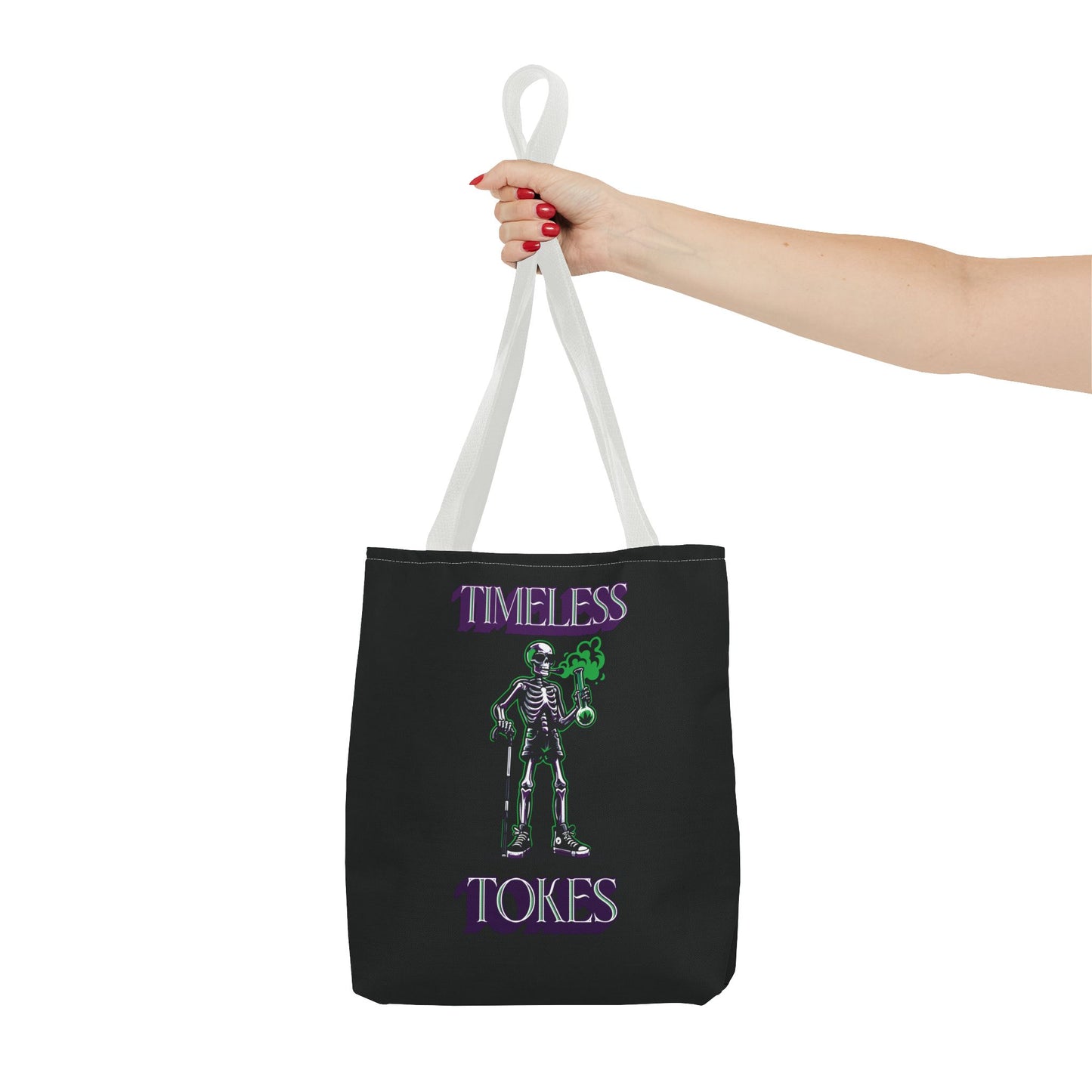 Tote Bag - Timeless Tokes Skeleton Weed Lover Design