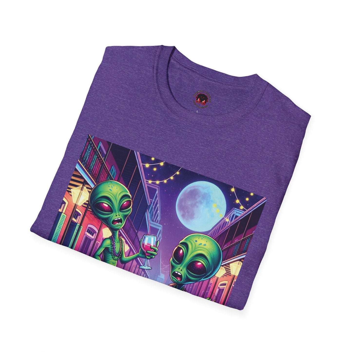 Alien Party Unisex T-Shirt - Party Like It's 2099 Design