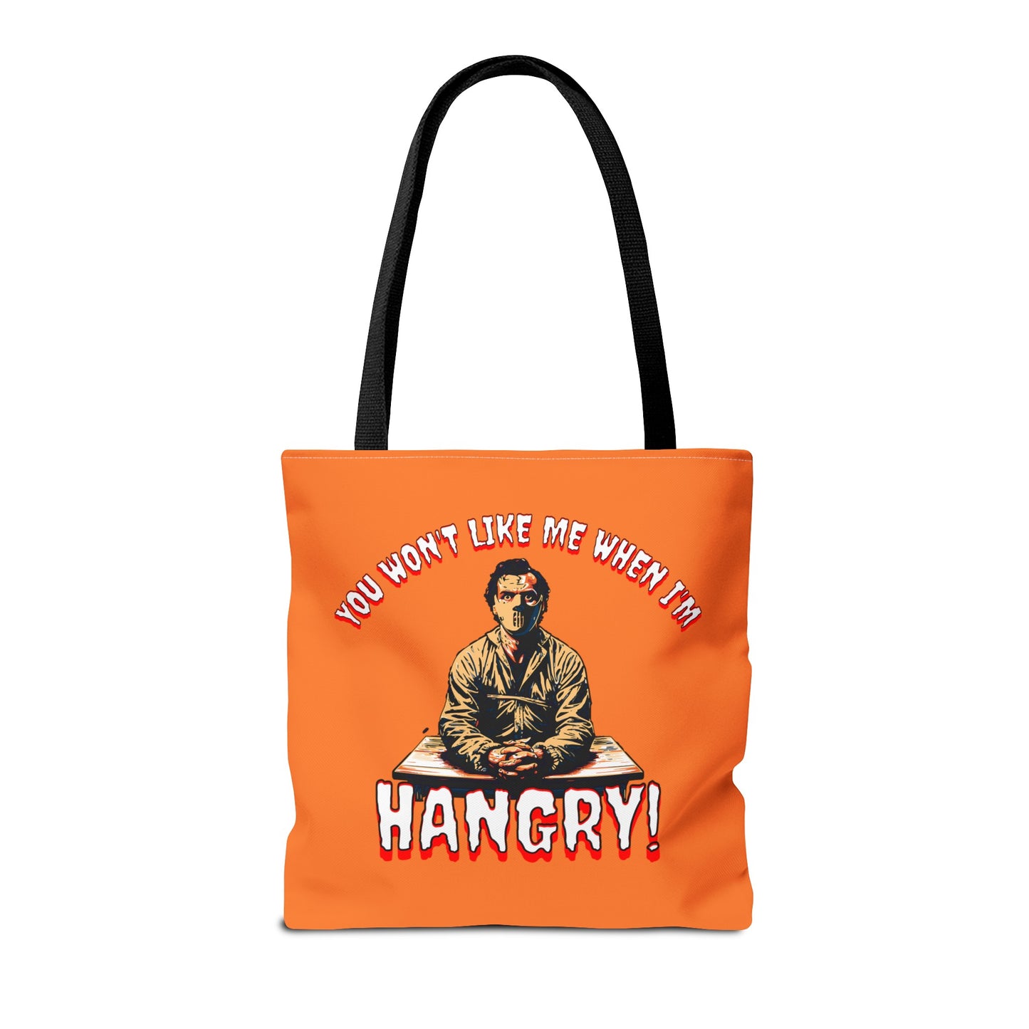 You Wont Like Me When I'm Hangry Mental Patient Cannibal Hannibal Horror Lunch Beach Tote Bag (AOP)