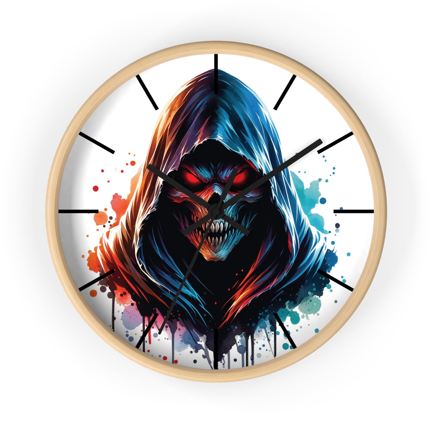 Gothic Skull Wall Clock