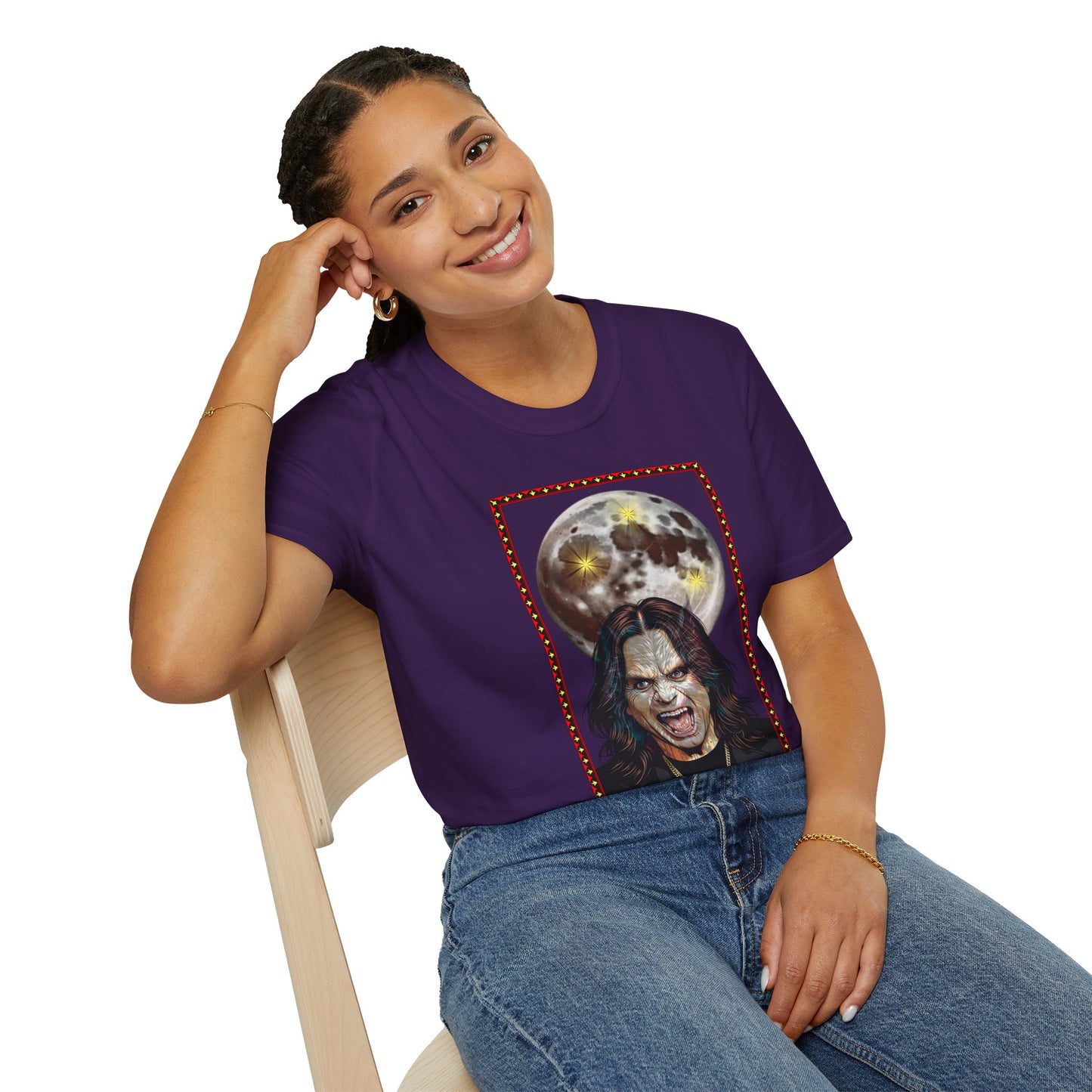 Ozzy Bark At The Moon Unisex T-Shirt - Werewolf Design