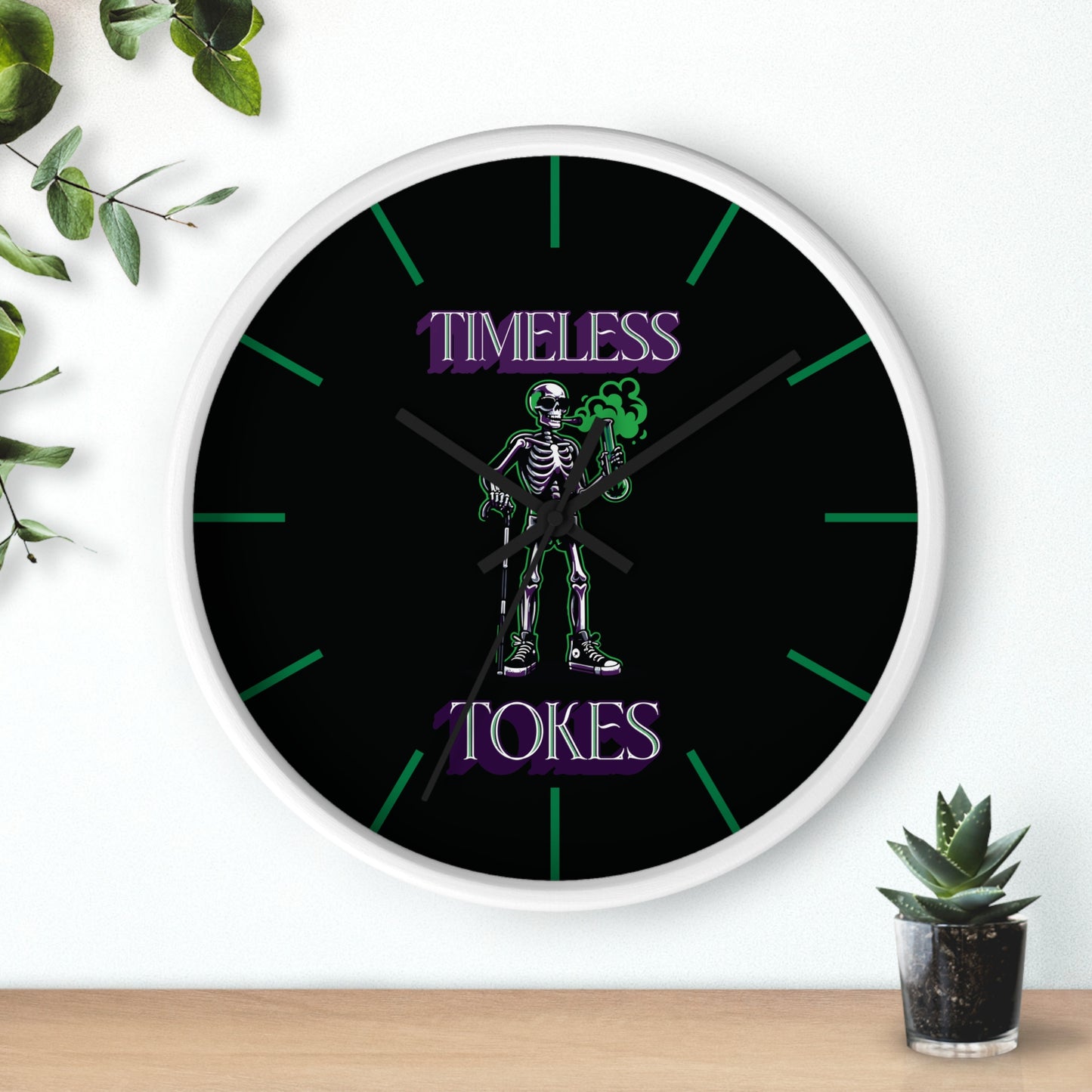 Timeless Tokes Skeleton Wall Clock