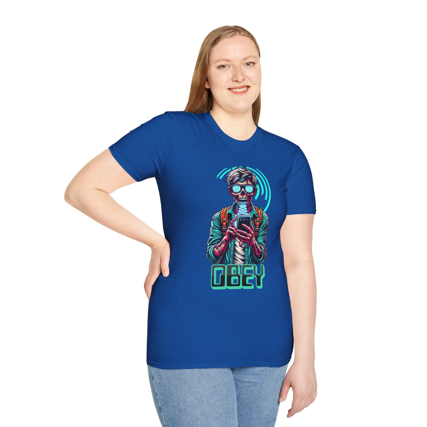 Brain Washing "Obey" Cell Phone Design - Unisex T-Shirt