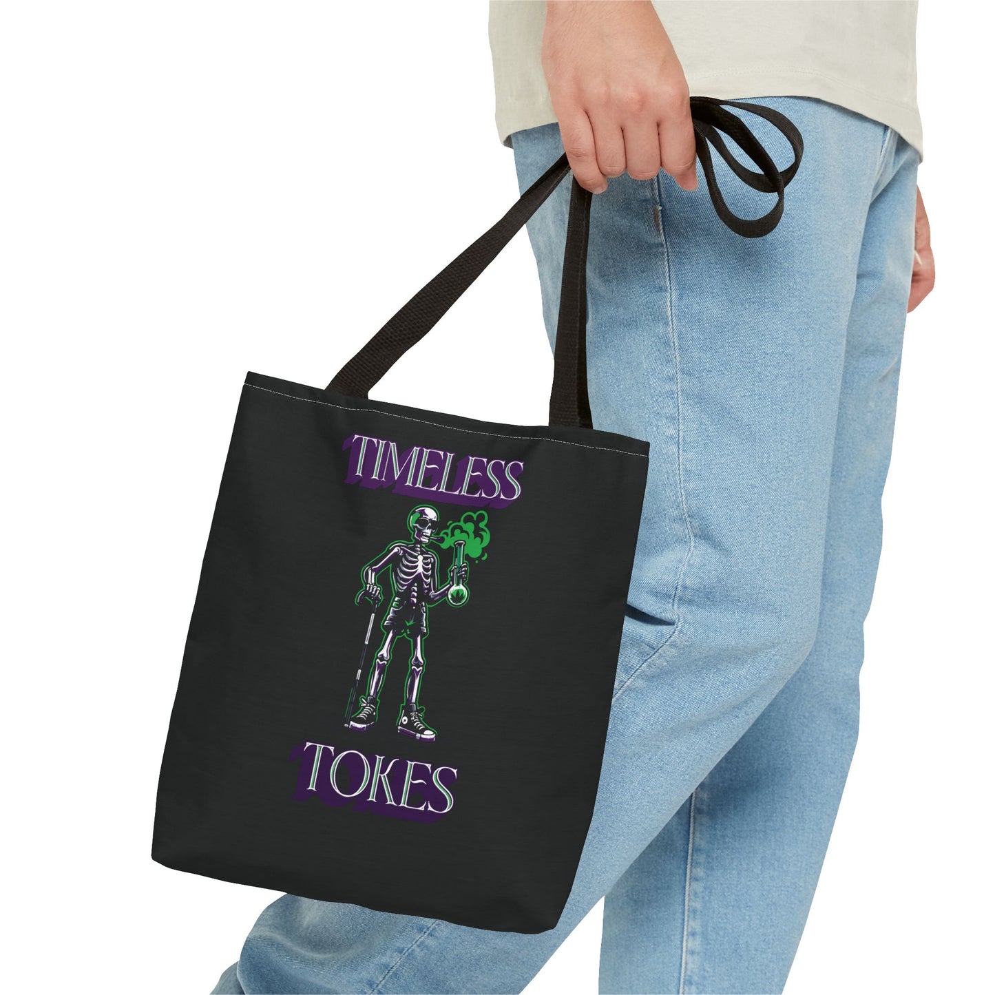 Tote Bag - Timeless Tokes Skeleton Weed Lover Design