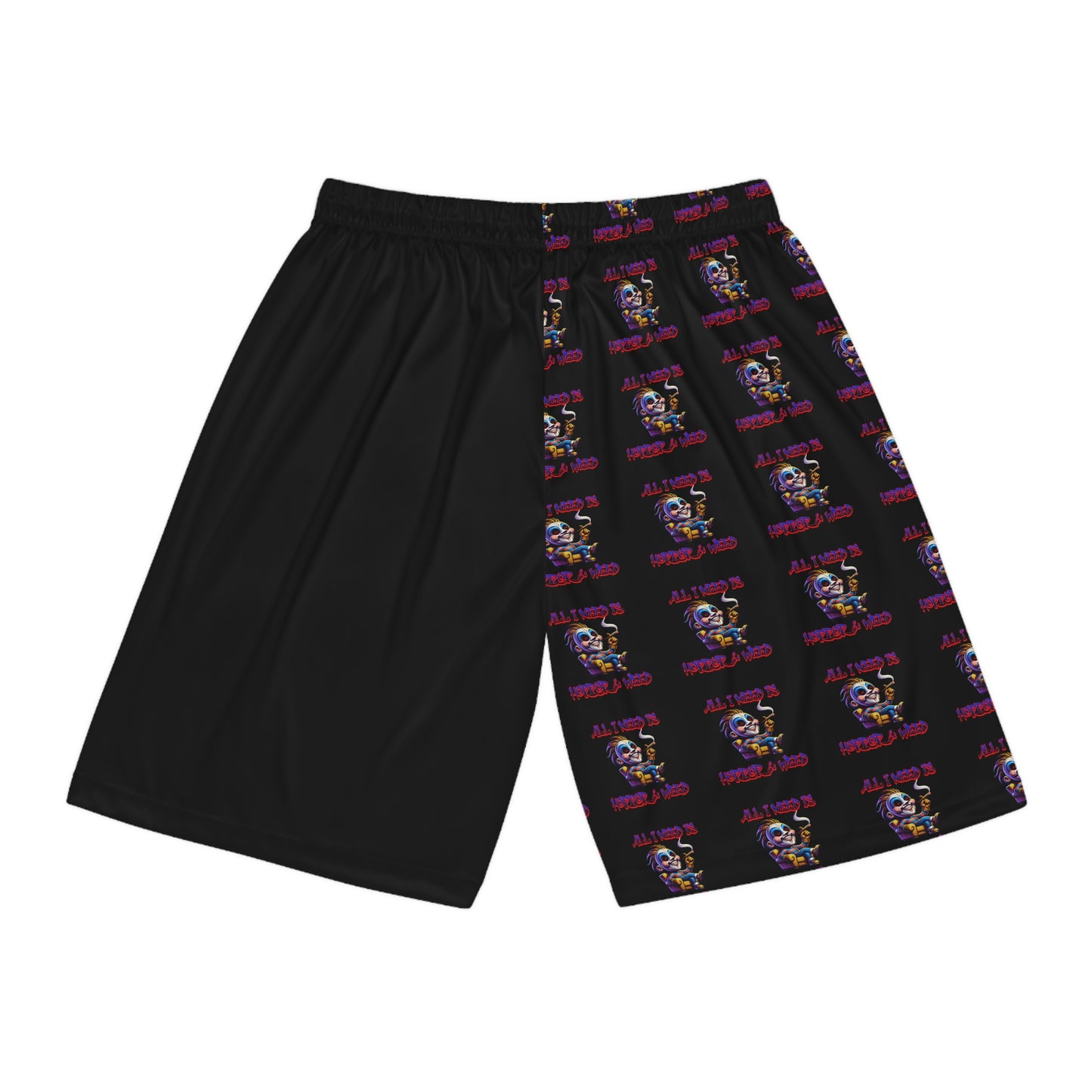Basketball Shorts - Horror & Weed Fun Design