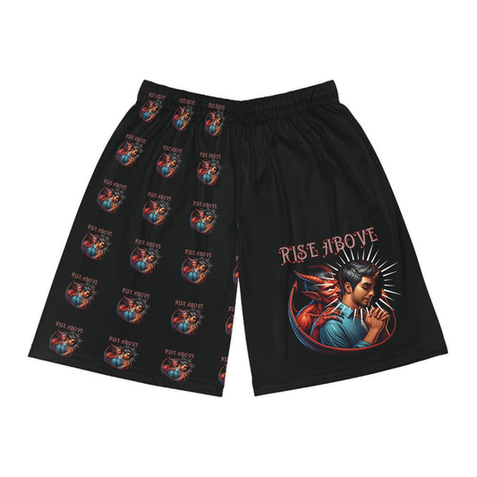 Inspirational Rise Above Basketball Shorts