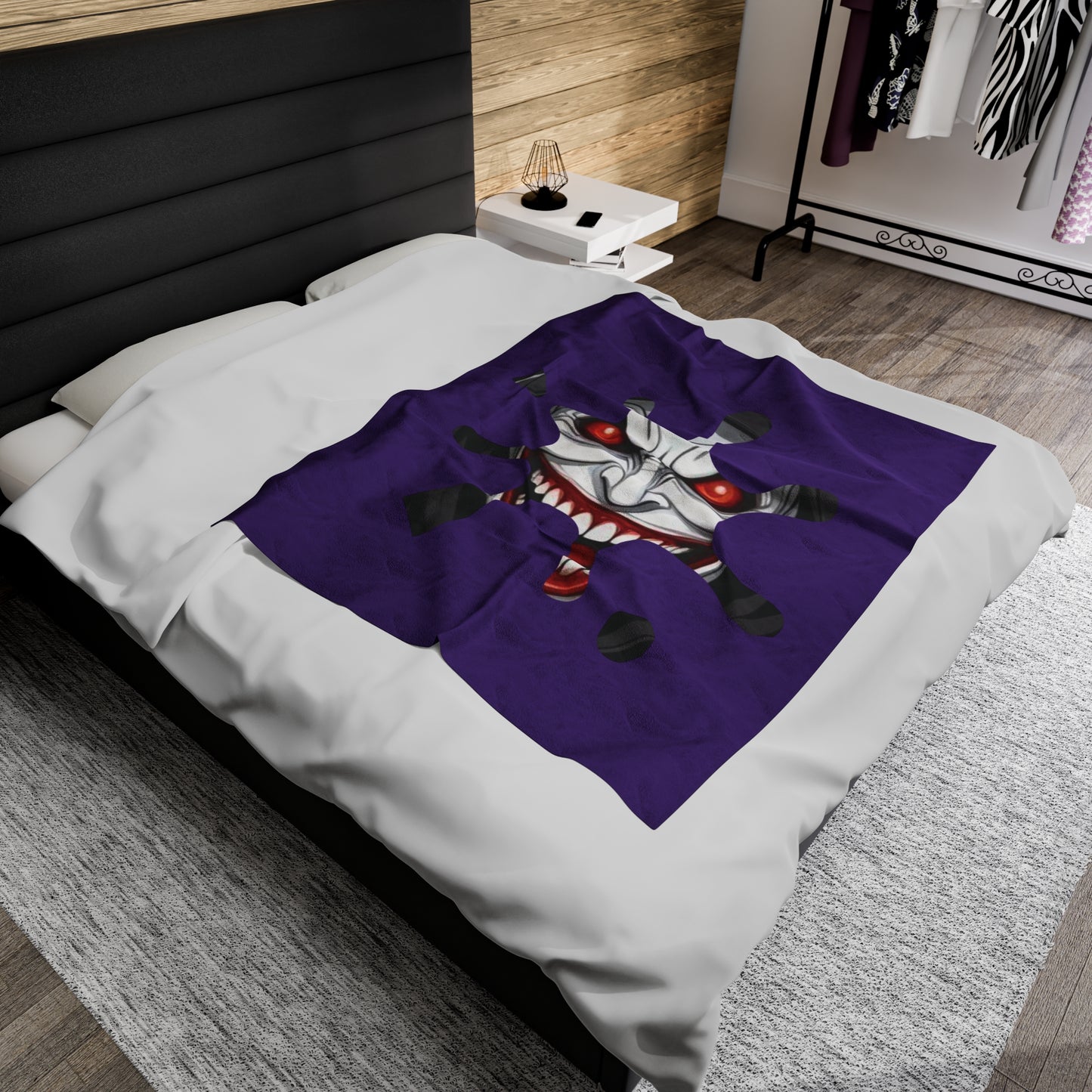 Plush Blanket - Joker Evil Smile Sinister Design
