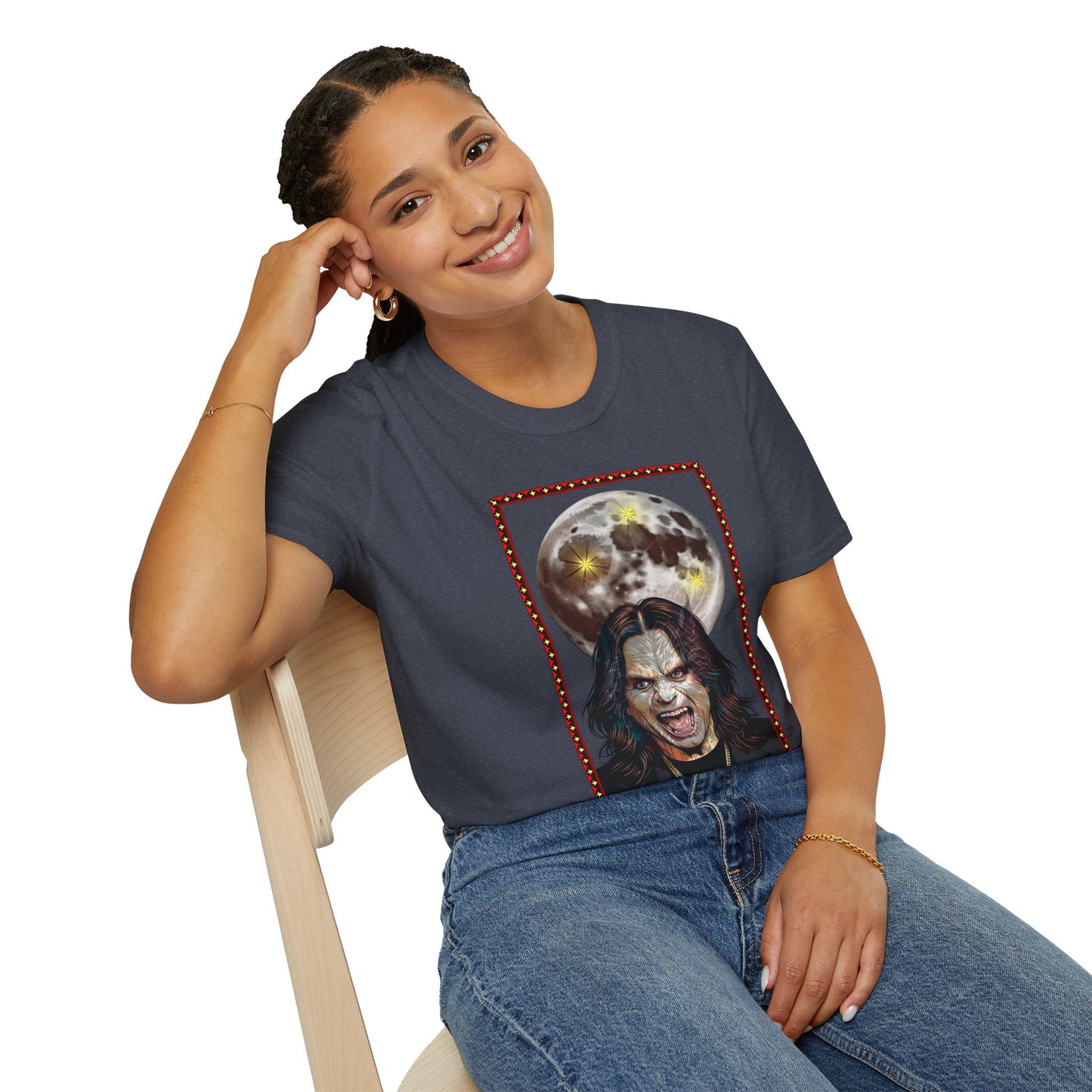 Ozzy Bark At The Moon Unisex T-Shirt - Werewolf Design