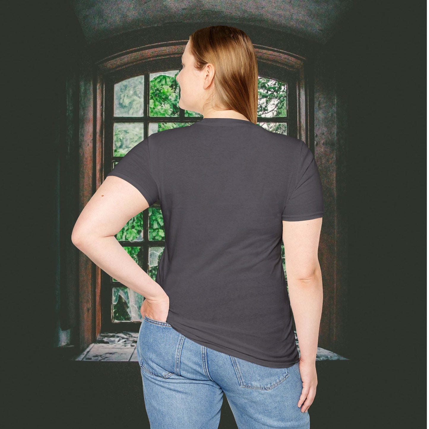 Nobody Cares Run Faster - Michael Running Myers on Halloween Horror Fun with Skulls Shirt - Unisex Softstyle T-Shirt