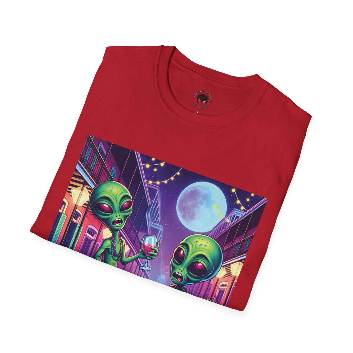 Alien Party Unisex T-Shirt - Party Like It's 2099 Design