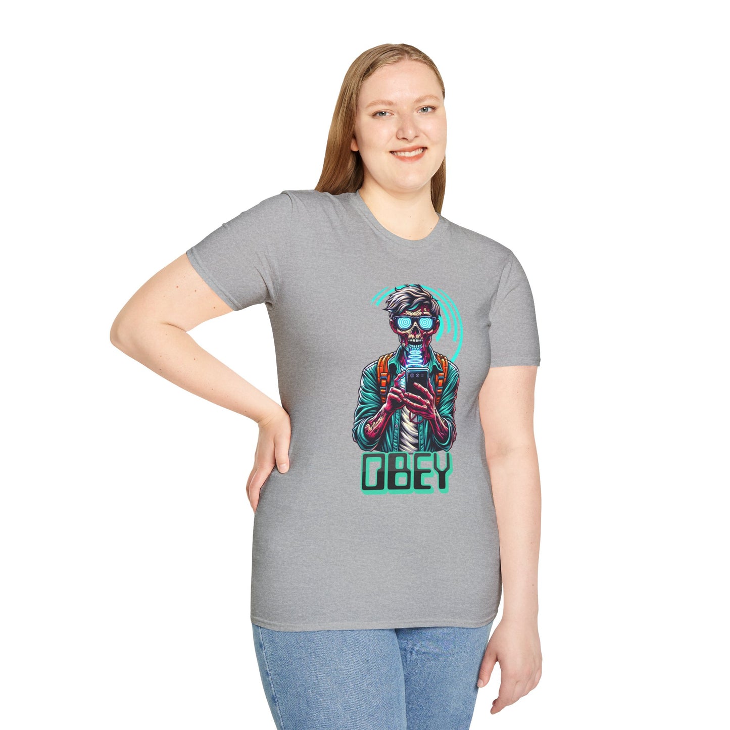 Brain Washing "Obey" Cell Phone Design - Unisex T-Shirt