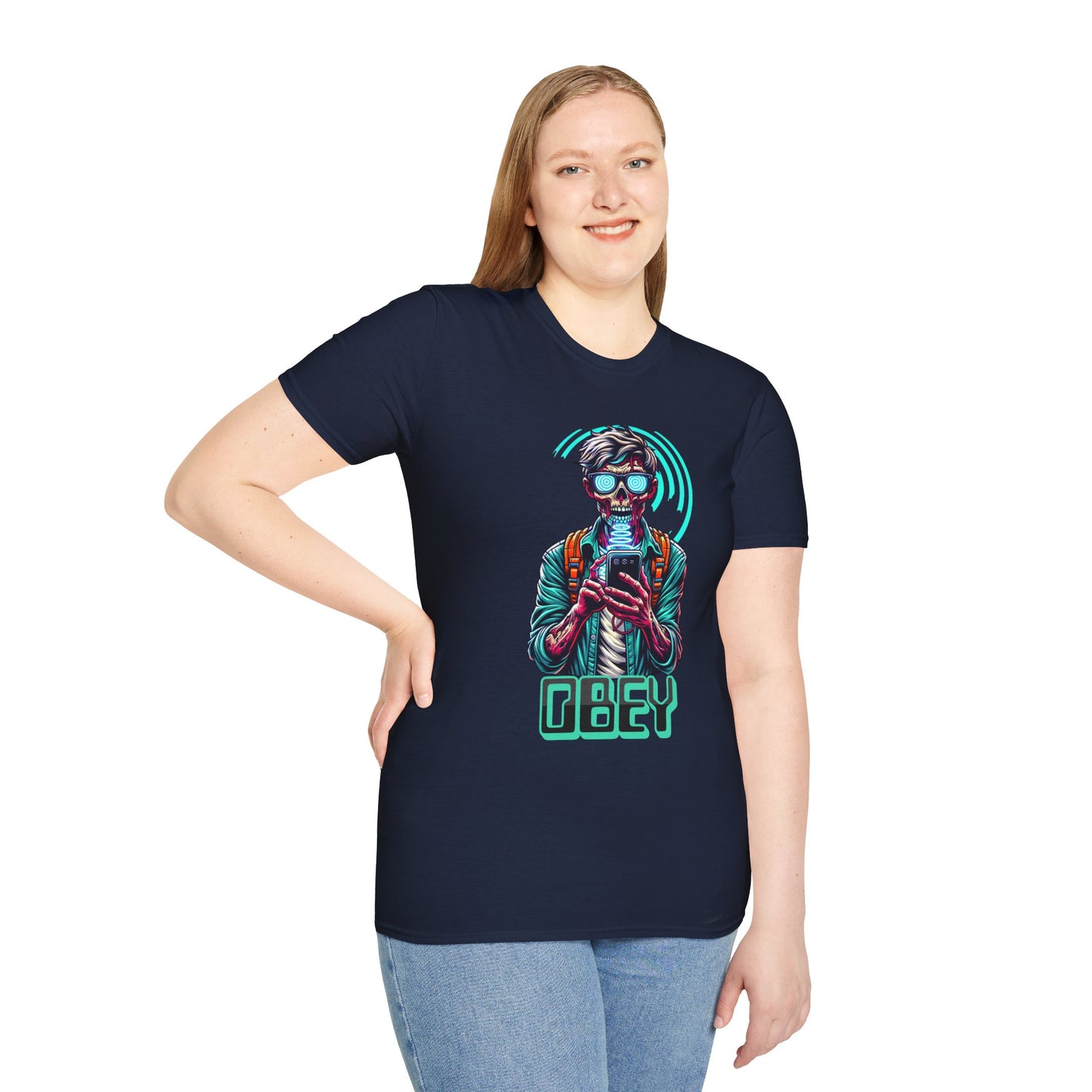 Brain Washing "Obey" Cell Phone Design - Unisex T-Shirt