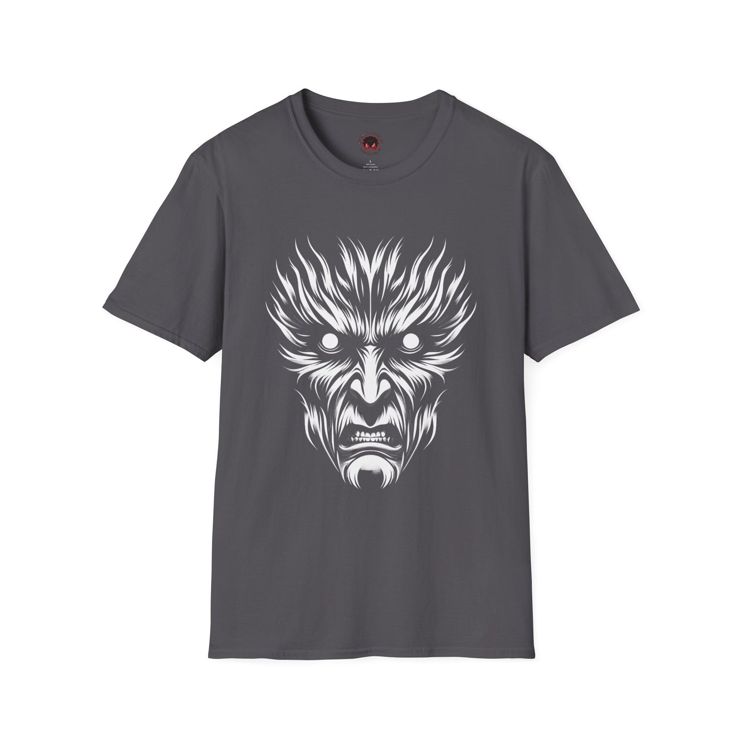 Shadow Figure Unisex T-Shirt - Sinister Face Design