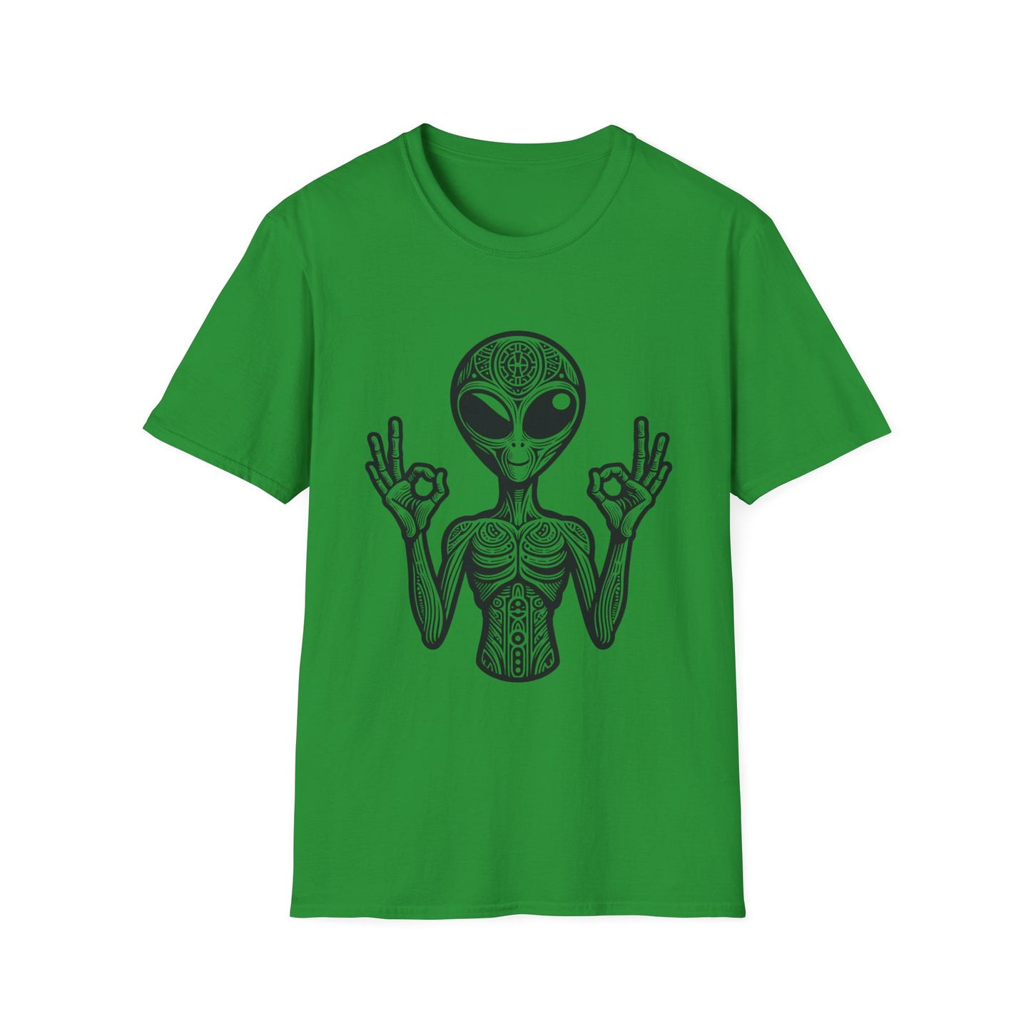 Alien Peace Softstyle T-Shirt - Good Vibes Graphic Tee