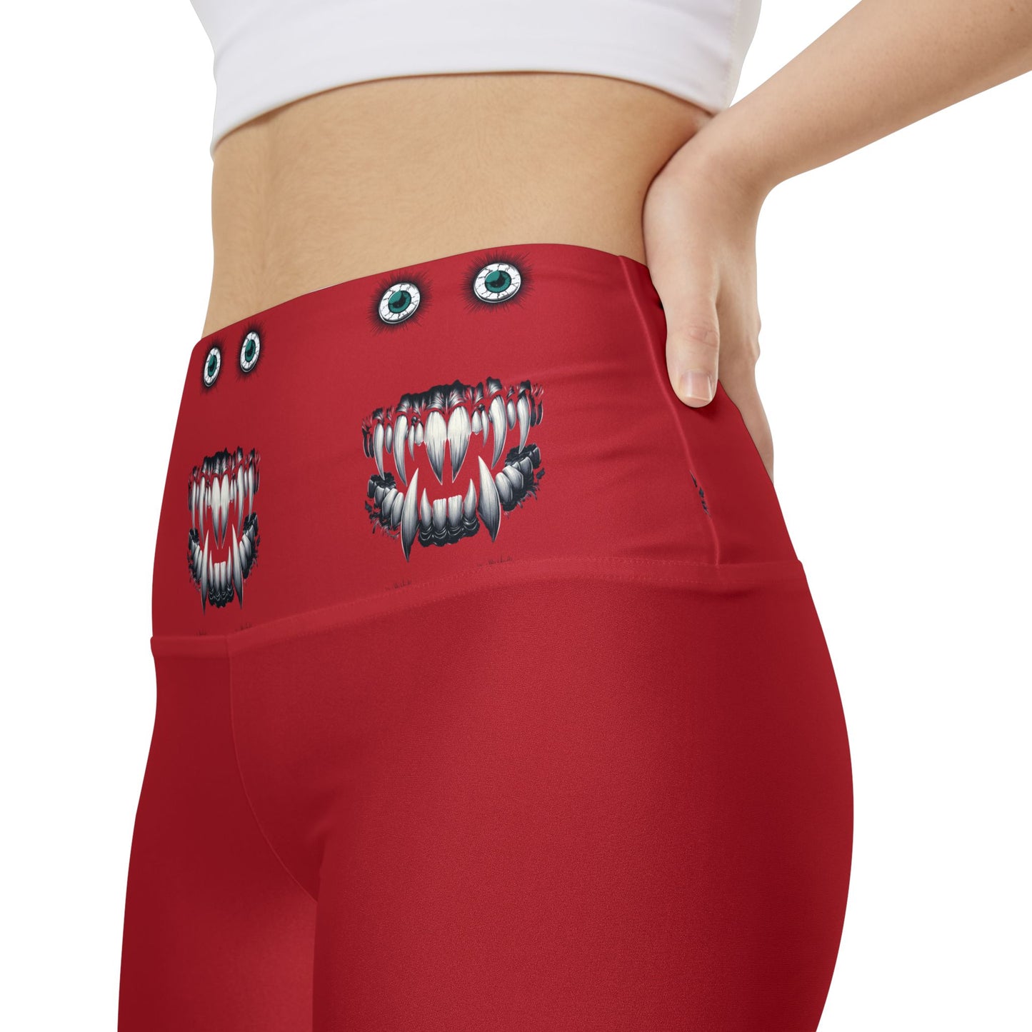 Eerie Eyes Monster Women's Workout Shorts (AOP)