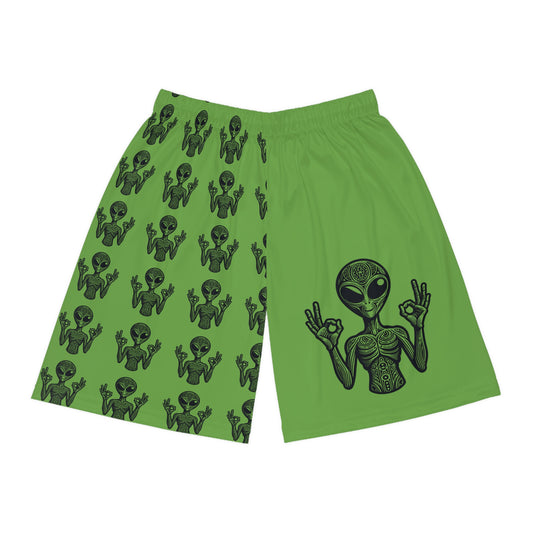 Alien Meditation Basketball Shorts