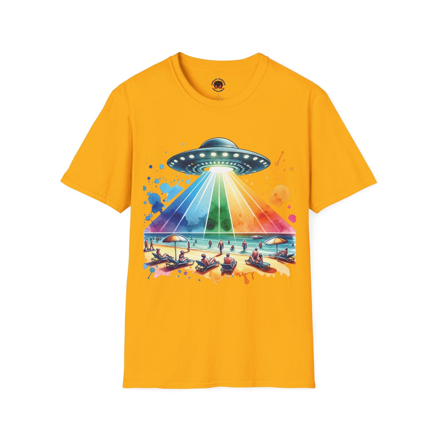 Summerween UFO Beach Day Unisex Soft style T-Shirt
