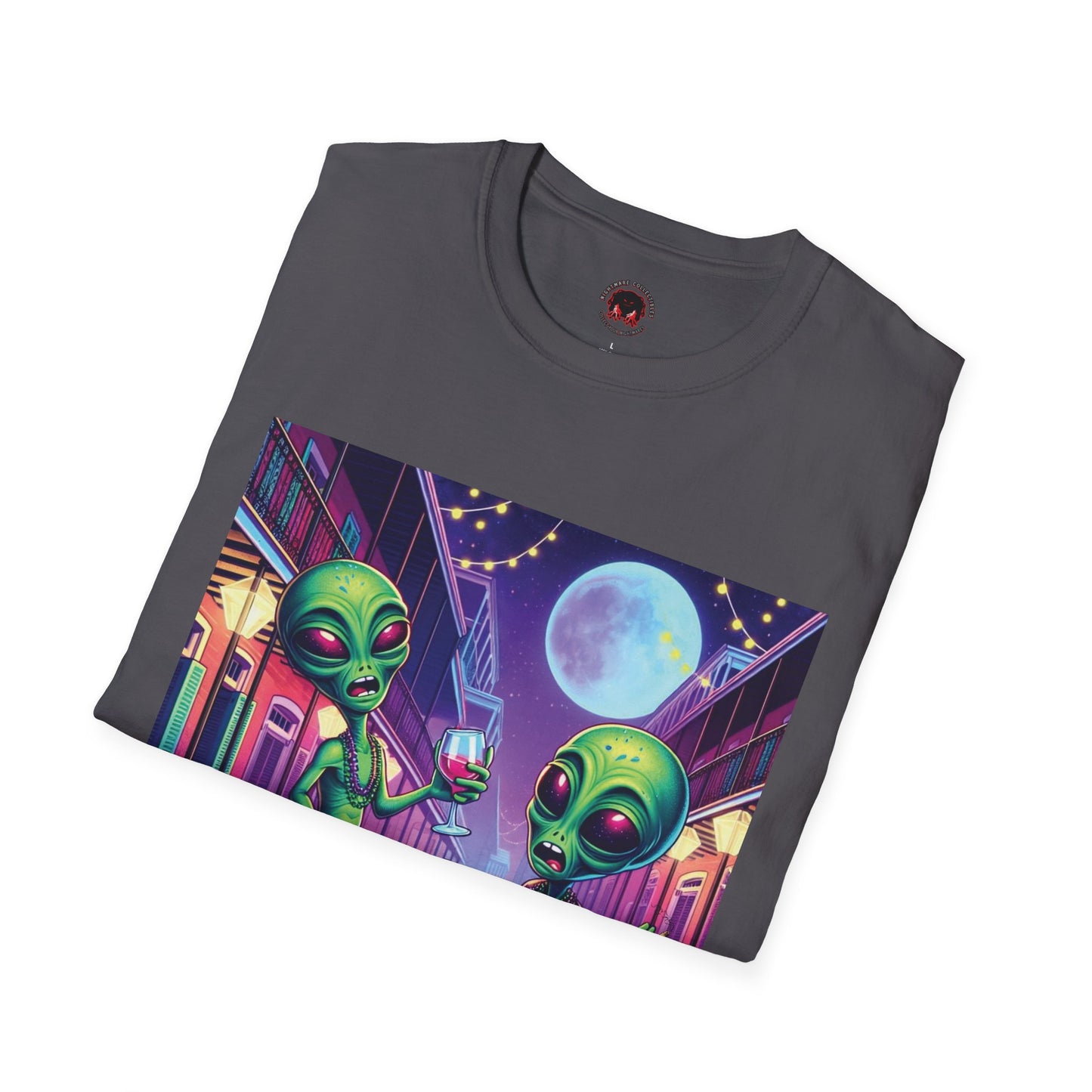 Alien Party Unisex T-Shirt - Party Like It's 2099 Design