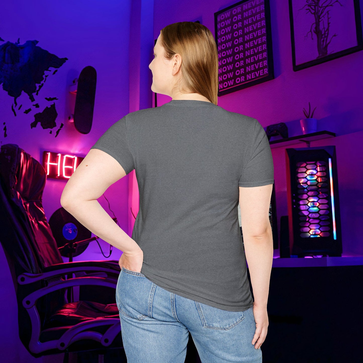 I Own You AI Tech Sarcastic Scary Fun Unisex Softstyle T-Shirt Horror Gamer Shirt