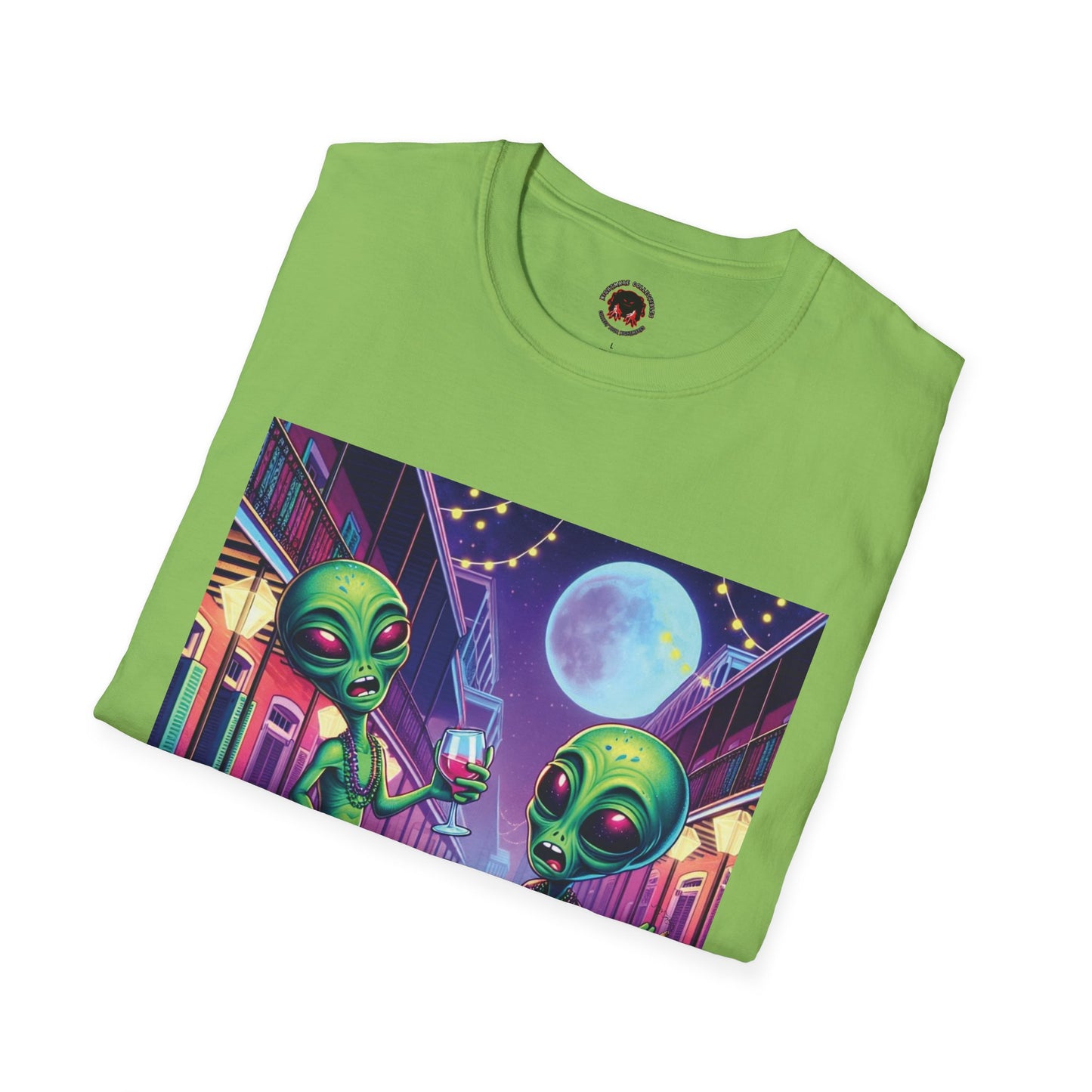 Alien Party Unisex T-Shirt - Party Like It's 2099 Design