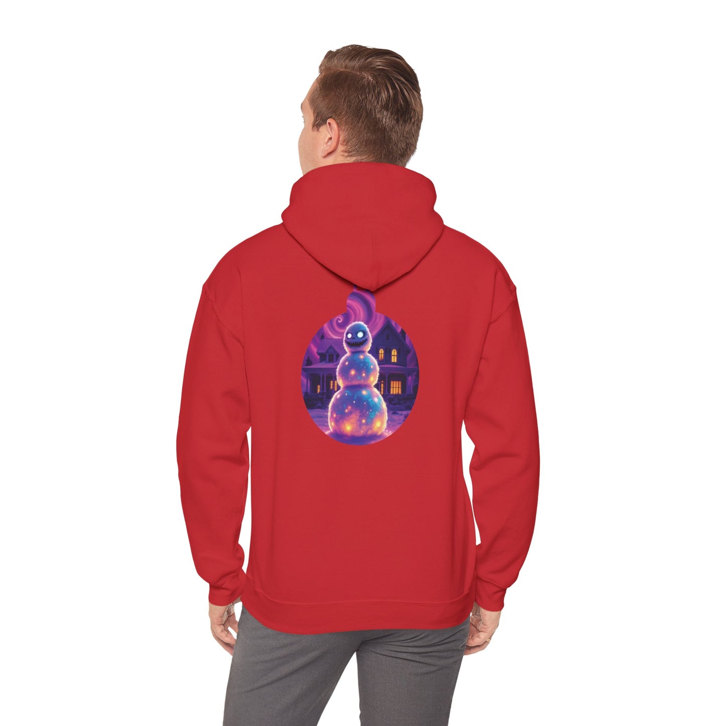 Scary Christmas Hoodie - Evil Snowman Design