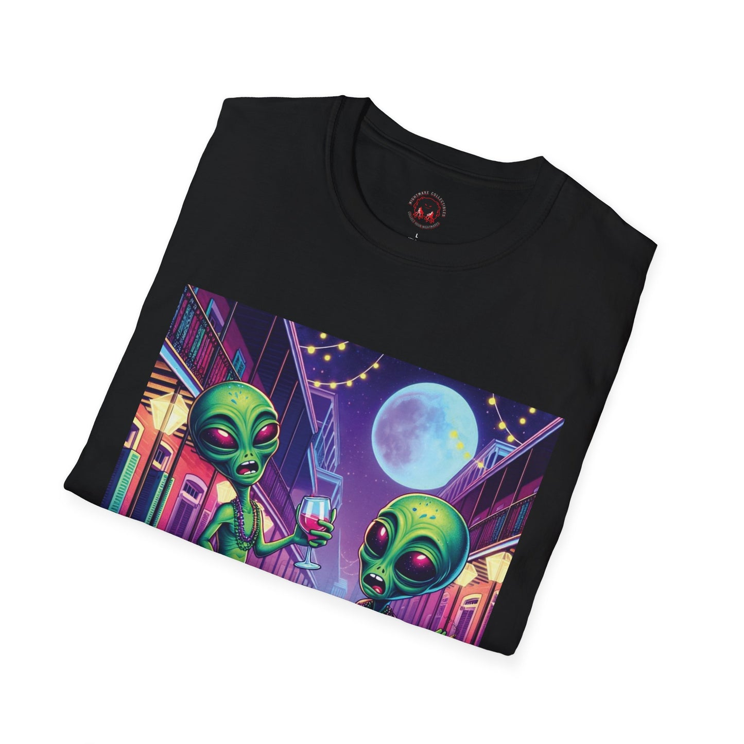 Alien Party Unisex T-Shirt - Party Like It's 2099 Design