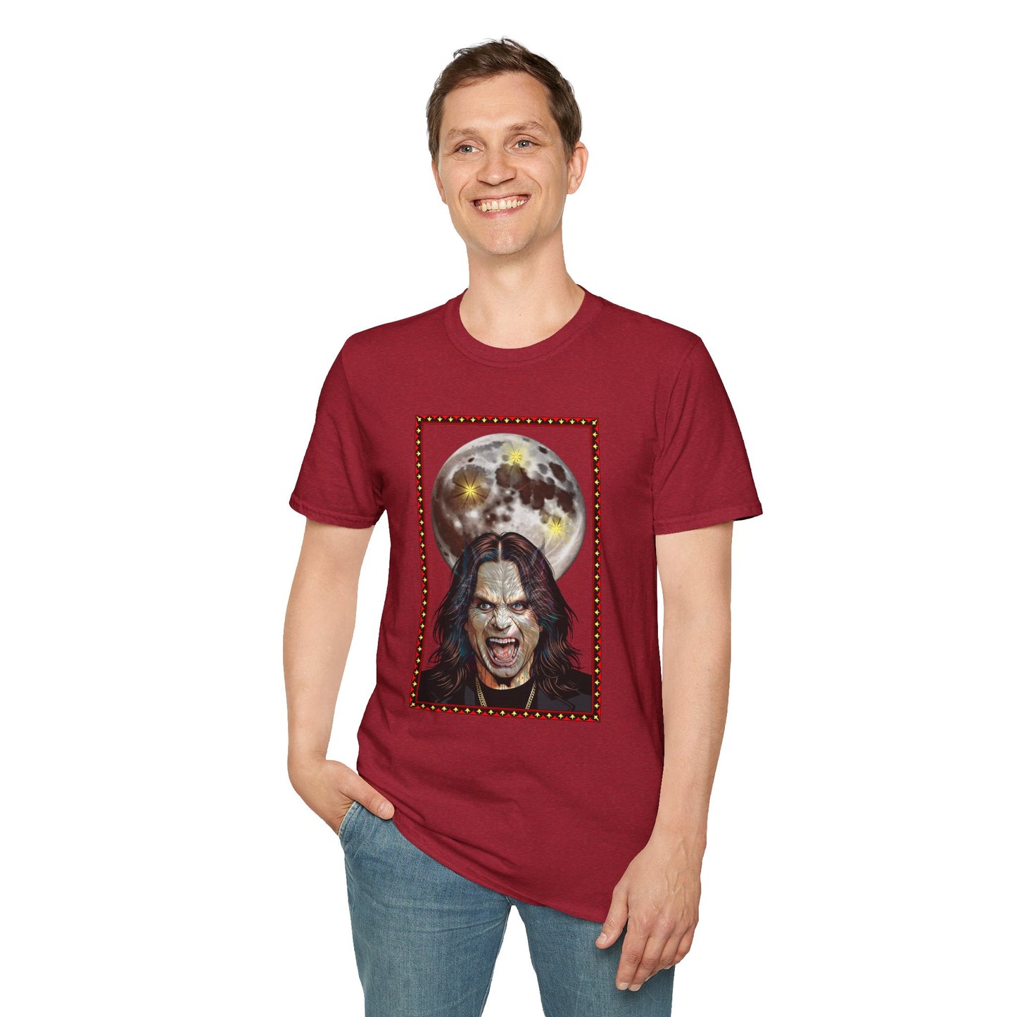 Ozzy Bark At The Moon Unisex T-Shirt - Werewolf Design