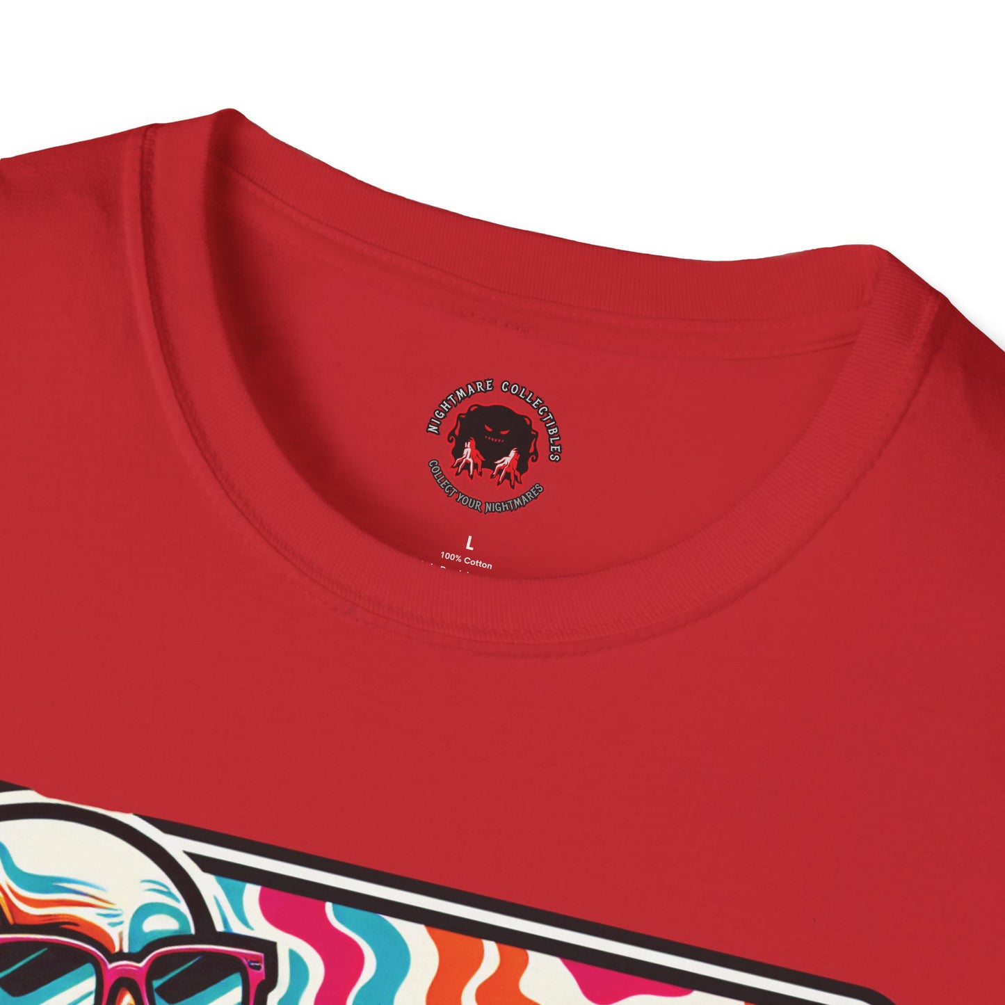 Trippy Skeleton Softstyle T-Shirt - Beach Day Vibes