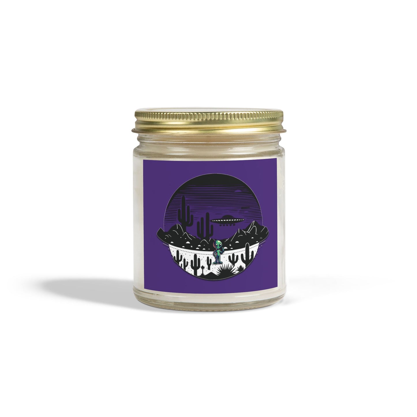 Scented Candle - Alien UFO Peace Sign (4oz, 9oz)