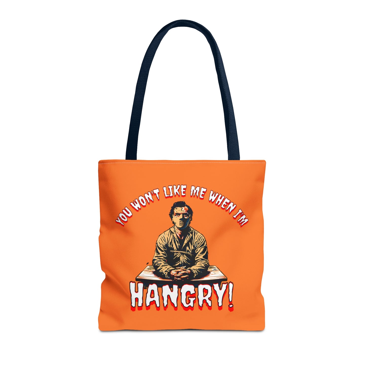 You Wont Like Me When I'm Hangry Mental Patient Cannibal Hannibal Horror Lunch Beach Tote Bag (AOP)